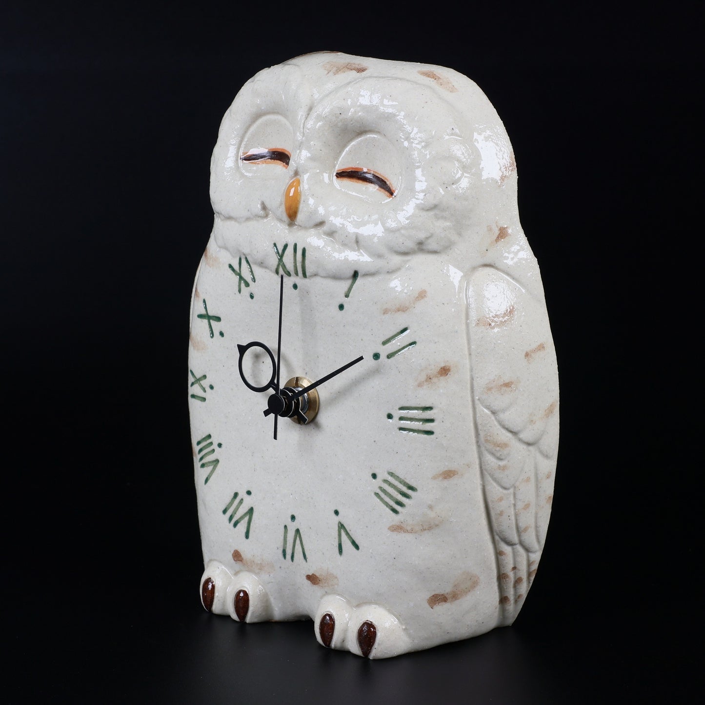Owl clock, Owl shaped analog clock, Owl shaped table clock, Free shipping