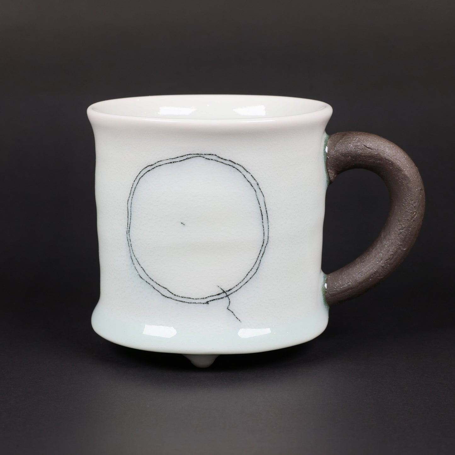 Mug, Art mug, Japanese Mug, Porcelain Mug, Handmade in Japan, Kinya Watanabe, Free shipping