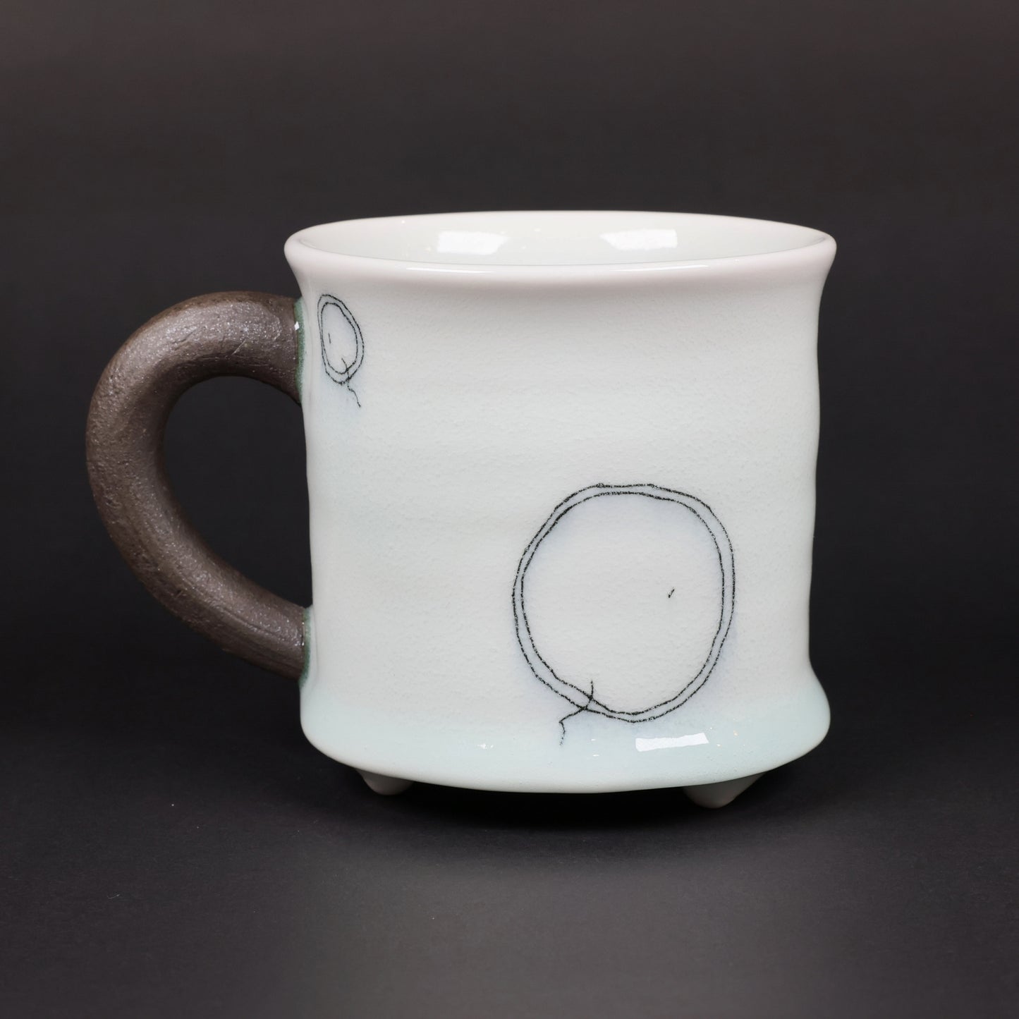Mug, Art mug, Japanese Mug, Porcelain Mug, Handmade in Japan, Kinya Watanabe, Free shipping