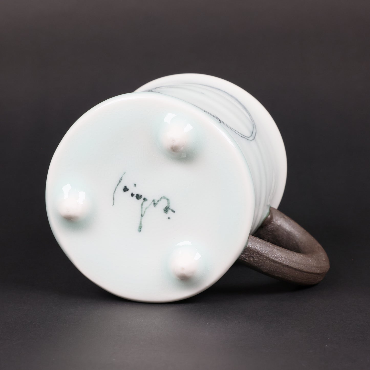 Mug, Art mug, Japanese Mug, Porcelain Mug, Handmade in Japan, Kinya Watanabe, Free shipping