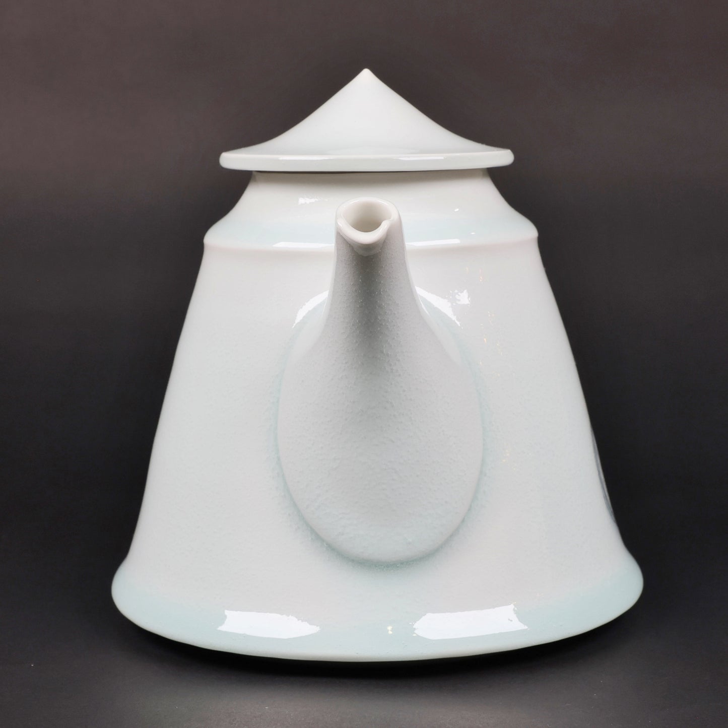 Porcelain Teapot, Art Teapot, White Teapot, Made in Japan, Kinya Watanabe, Free shipping