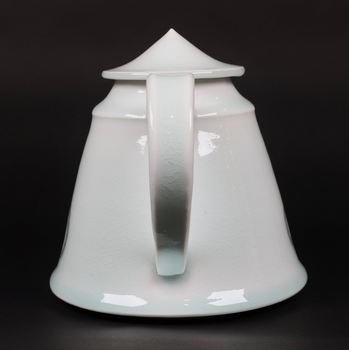 Porcelain Teapot, Art Teapot, White Teapot, Made in Japan, Kinya Watanabe, Free shipping