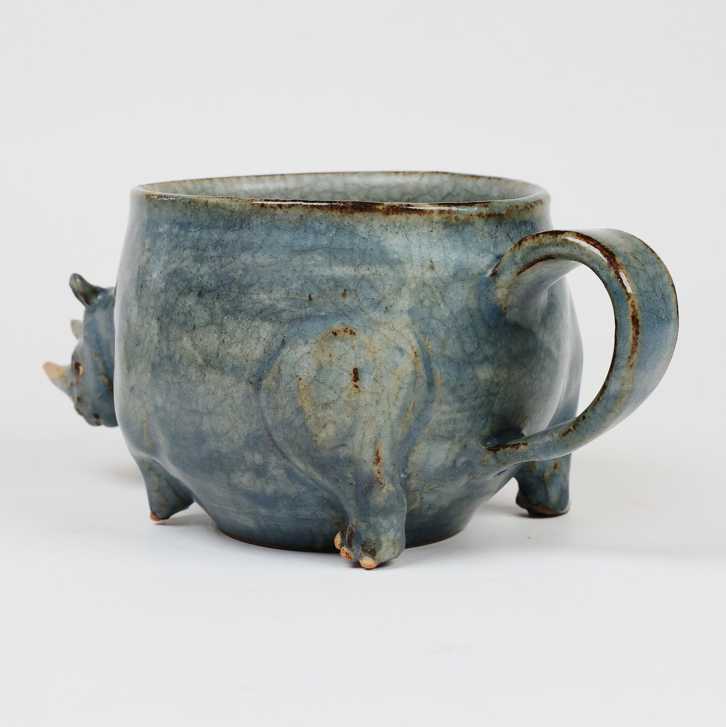 Mug, Rhinoceros mug, Mug of Rhinocerus, Animal Mug, Made in Japan, Free shipping