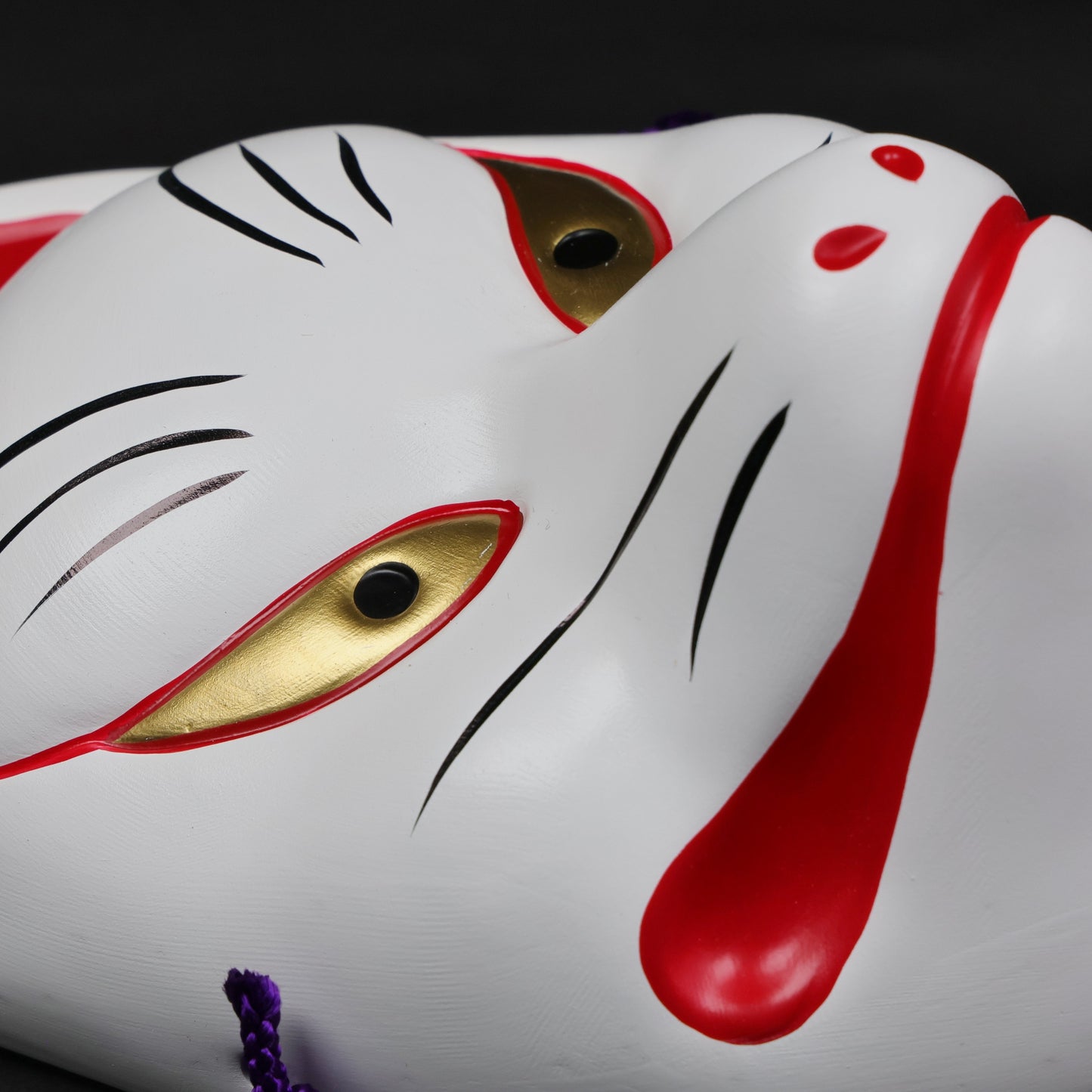 Kisshō Mask “Kitsune” | Seto Ware | Traditional Japanese art | Wall art Japan | Kitsune mask | Sacred fox