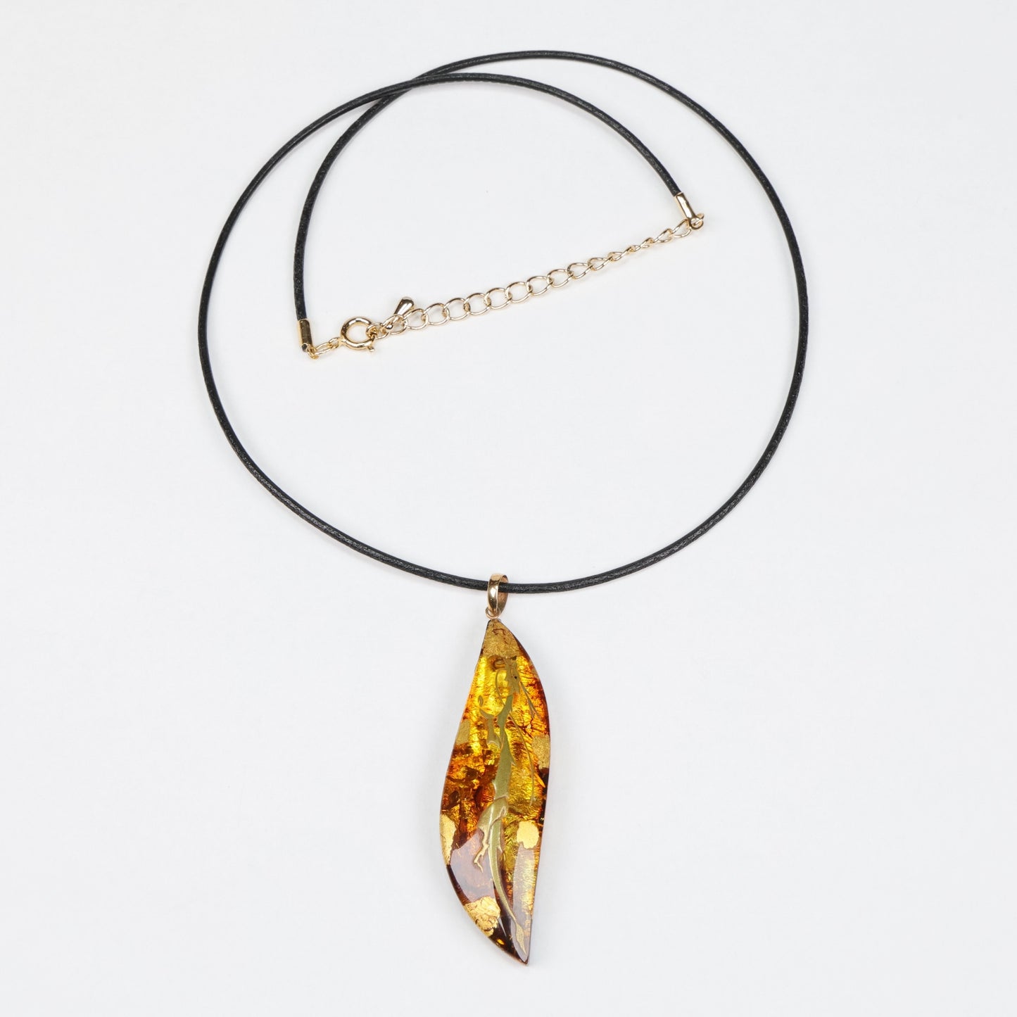 Dragon Pendant, Lacquer Urushi pendant, Japanese Lacquer pendant, Amber pendant, Makie pendant, Lacquer Makie pendant, Pendant with dragon, Amber pendant, Free shipping