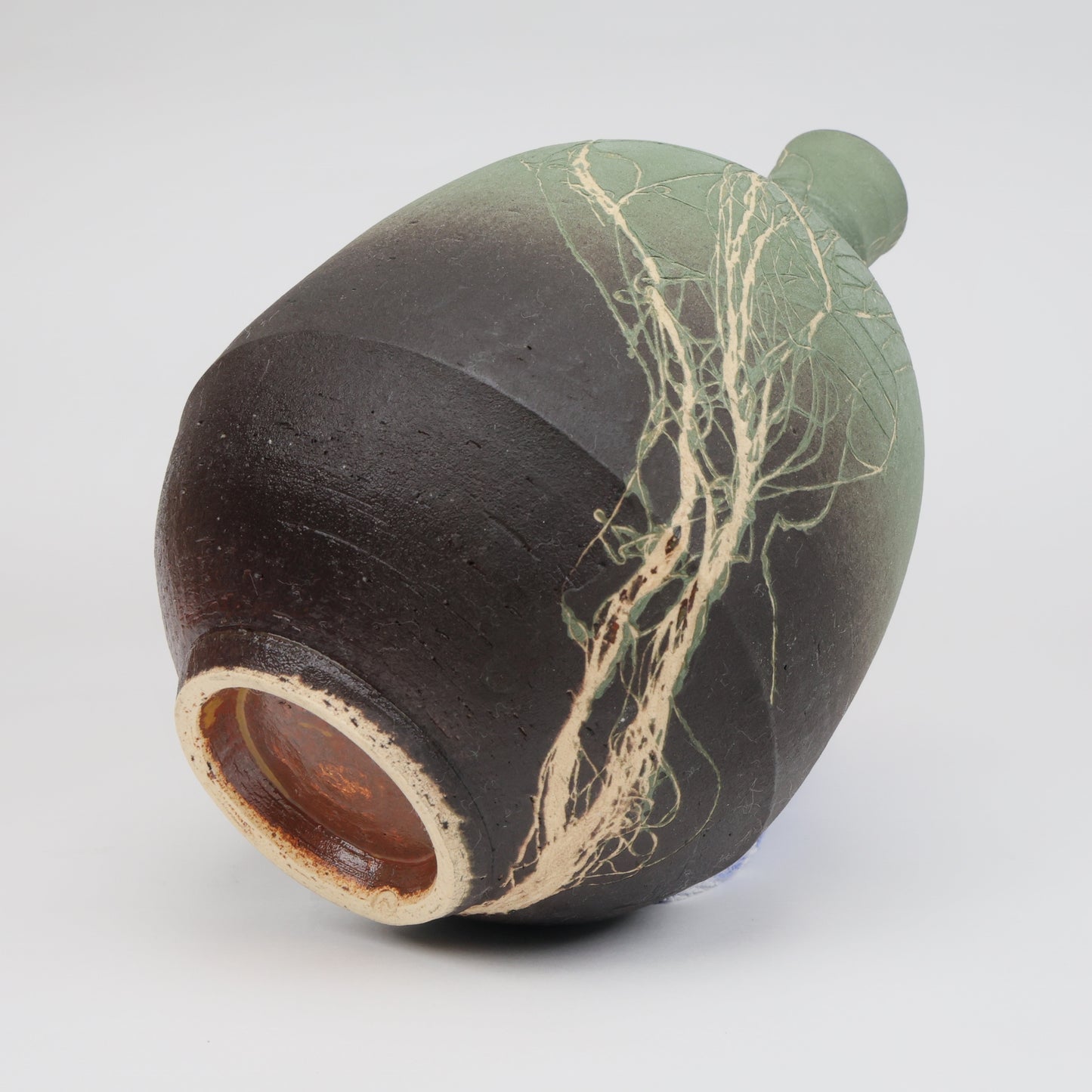 Kasama Ware Bud Vase “Raiju”|By Masami Kobayashi | Japanese pottery vase | Japanese art ceramics