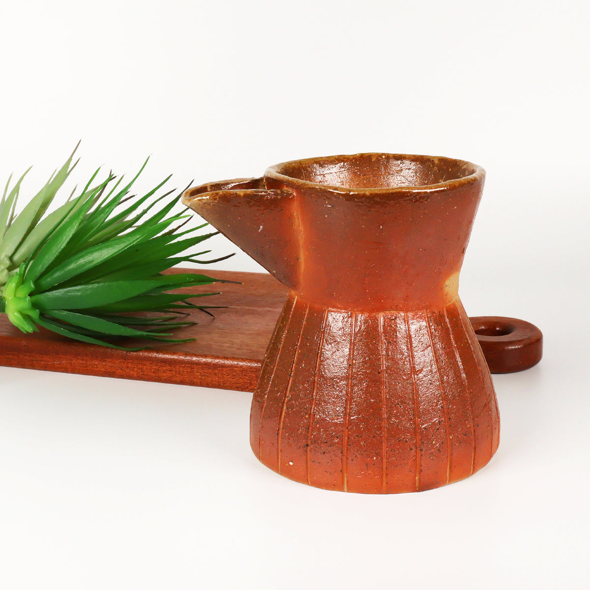 Bizen Ware | Japanese Handmade Pottery | Ceramic Pouring Pot | Coffee & Tea Serving Pitcher | Japanese Sake Pourer | Unglazed Stoneware | Yayoi Shimizu Made in Japan