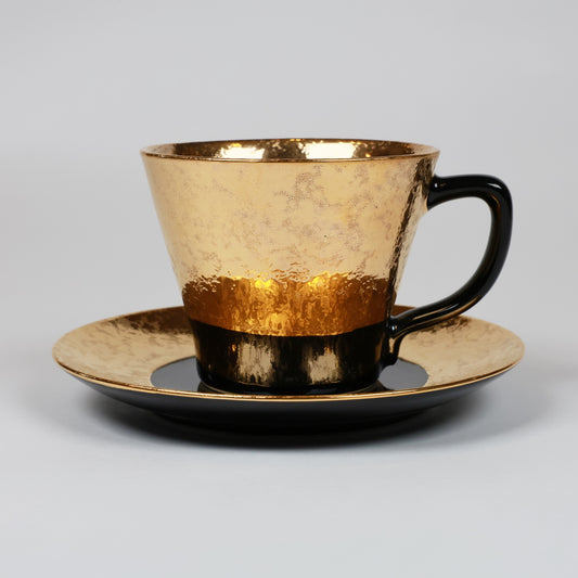 Silent Elegance | Arita Coffee Cup & Saucer | Japanese Arita cup and saucer | luxury gift for coffee lovers