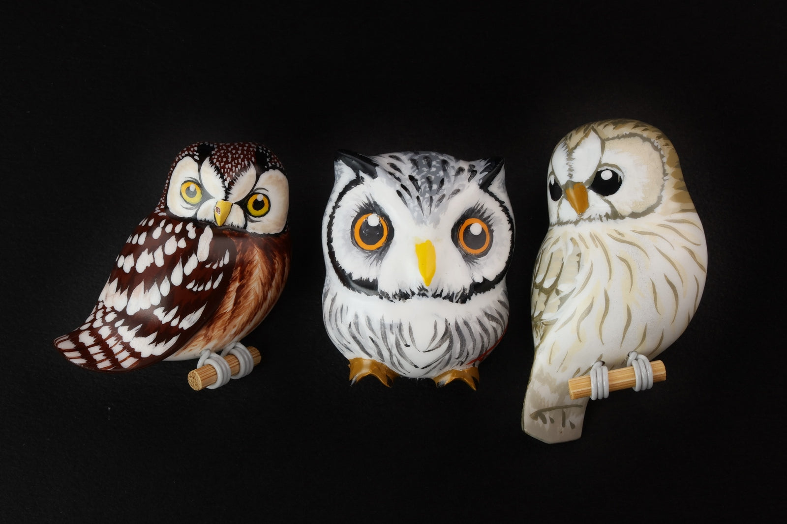 Japanese Artisan outlets Handcrafted Owl Brooch Makie