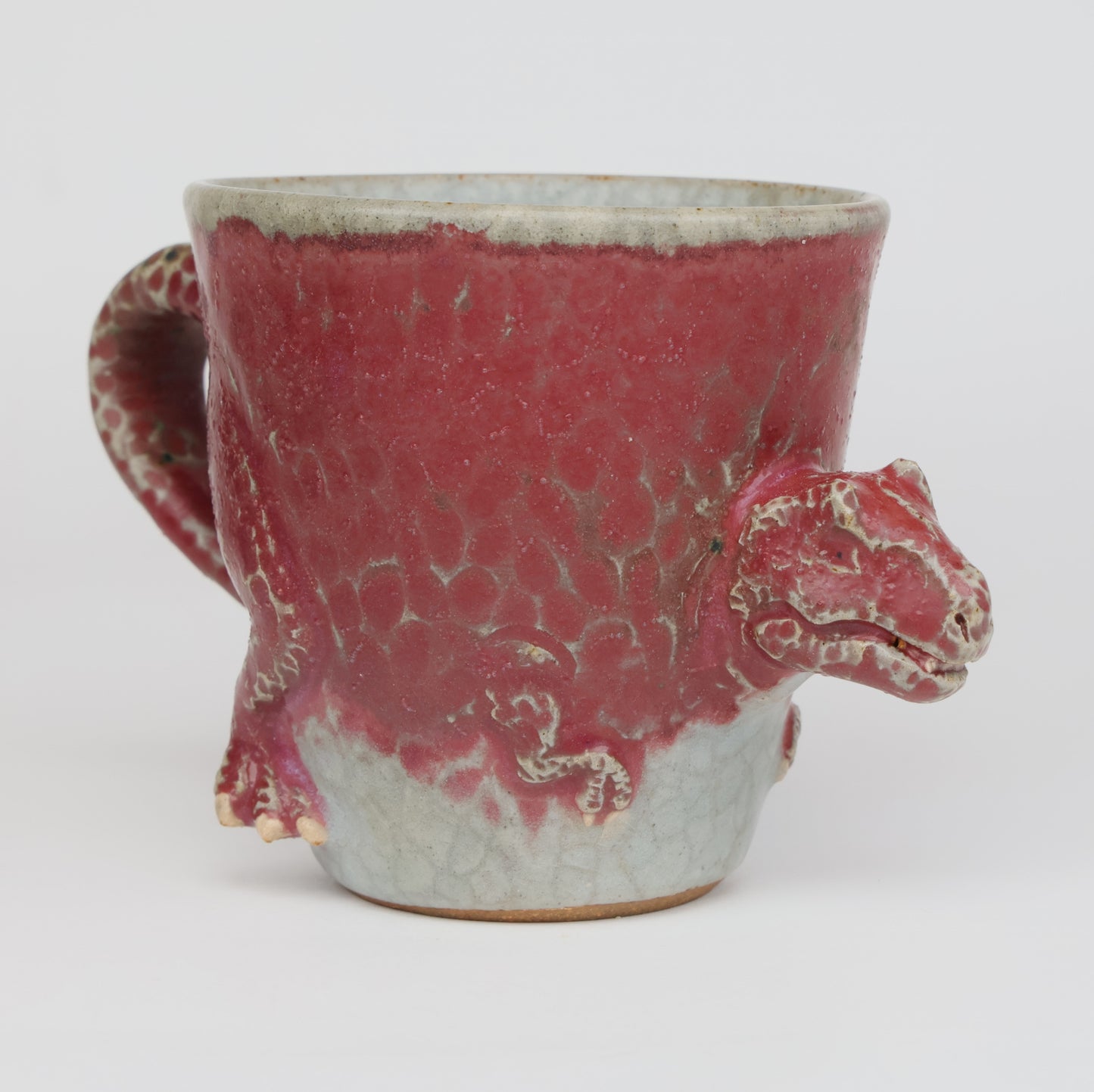 Tyrannosaurus Dinosaur Mug | Handmade Japanese Ceramic Art Cup | Handcrafted Tyrannosaurus Mug | Made in Japan