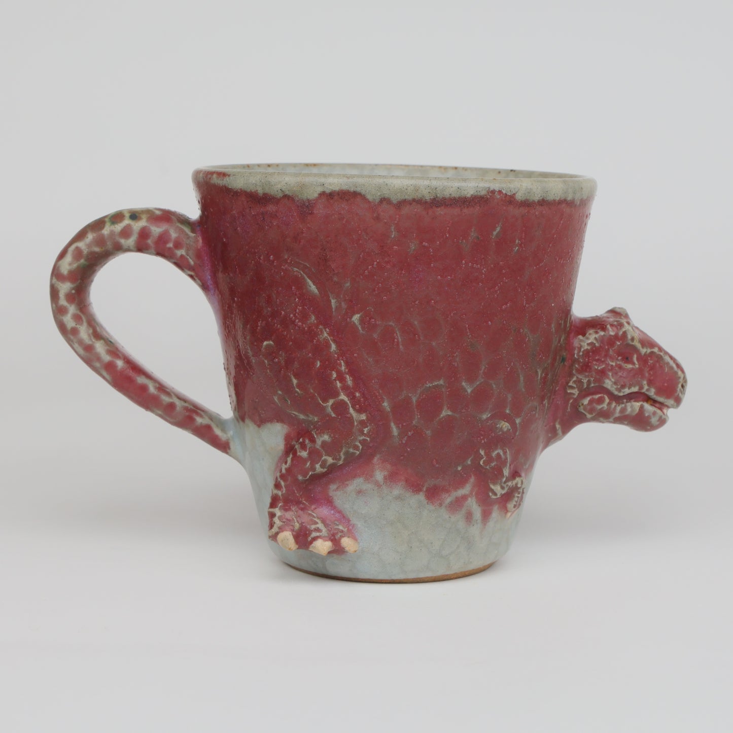 Tyrannosaurus Dinosaur Mug | Handmade Japanese Ceramic Art Cup | Handcrafted Tyrannosaurus Mug | Made in Japan