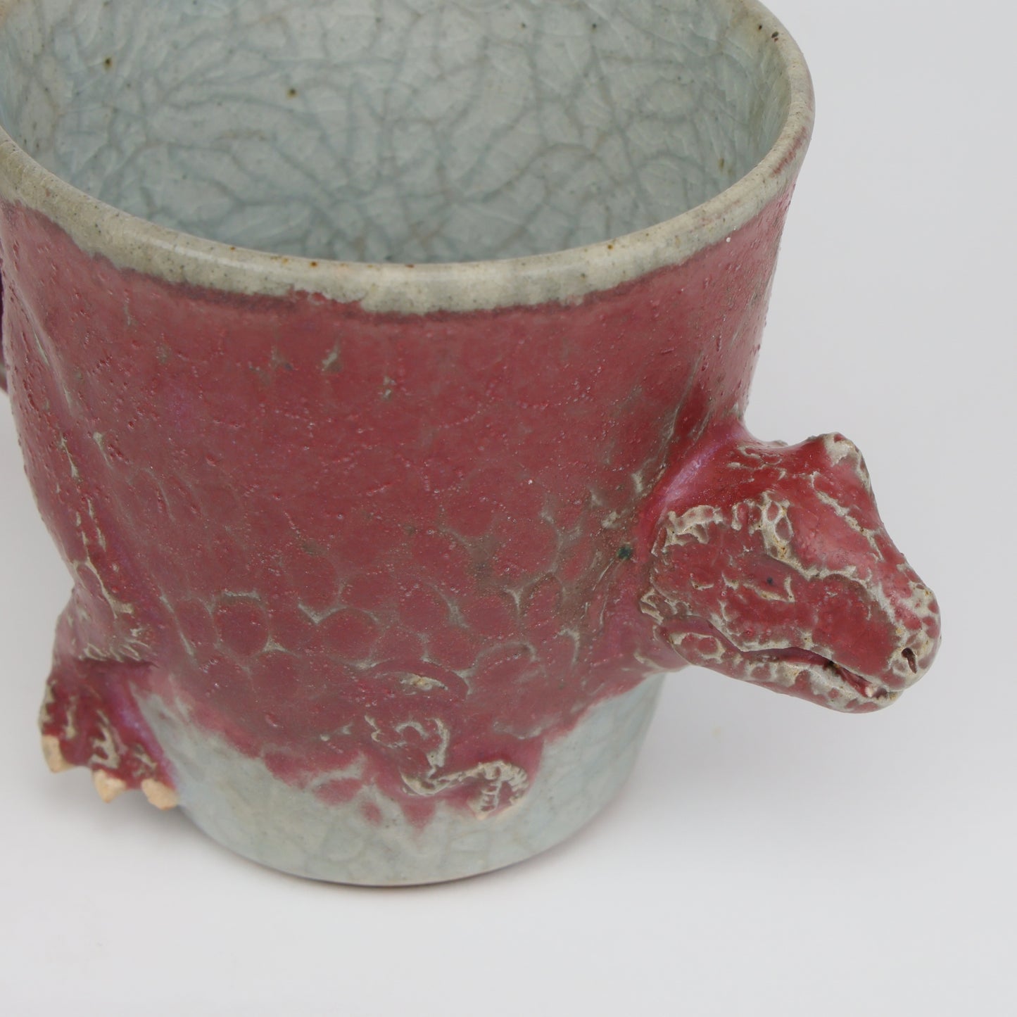 Tyrannosaurus Dinosaur Mug | Handmade Japanese Ceramic Art Cup | Handcrafted Tyrannosaurus Mug | Made in Japan