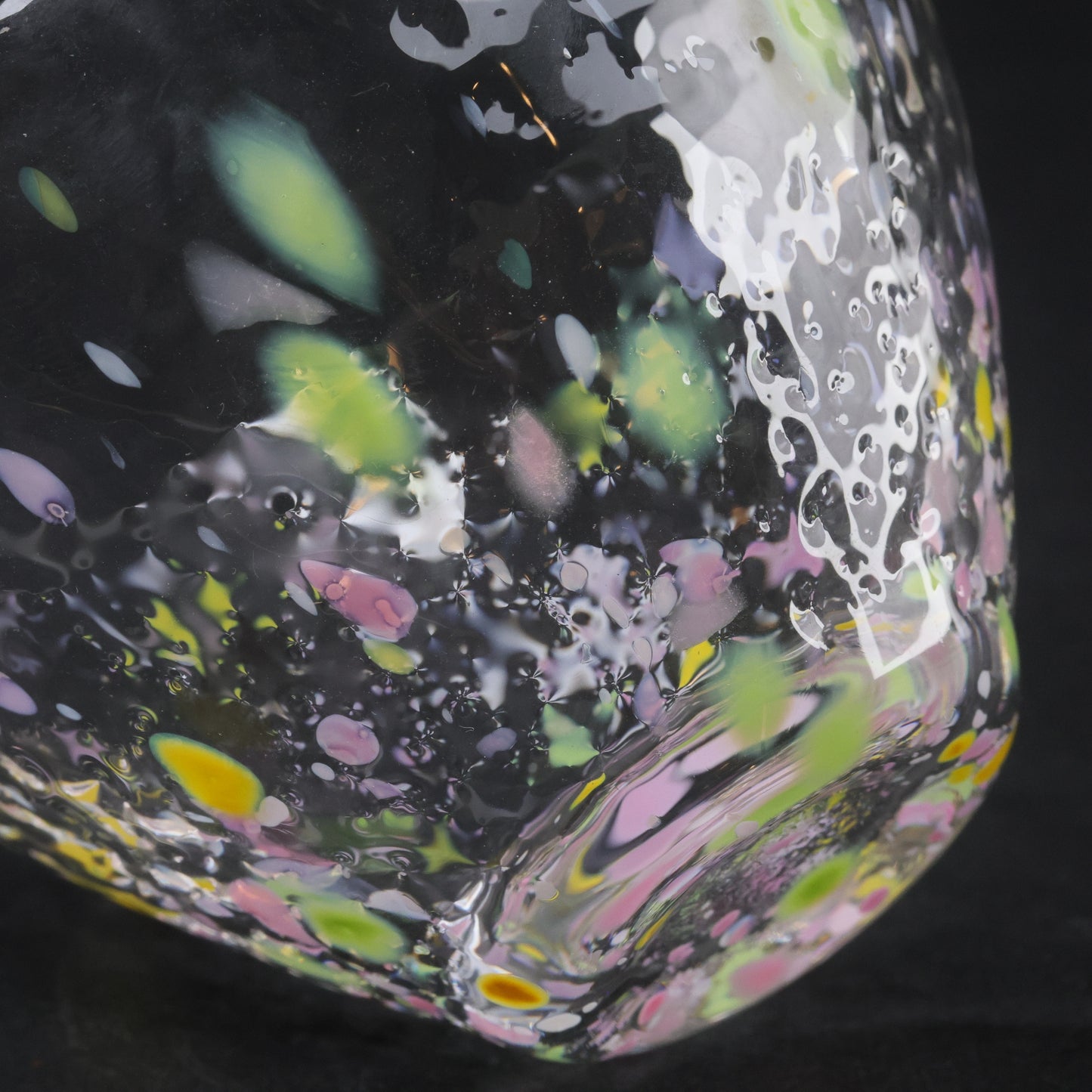 Edo Glass Sake Cups Set of 3 | Mizusaki Glass “Kōsai” Guinomi | Japanese Handmade Glassware | Sake cup | Made in Japan