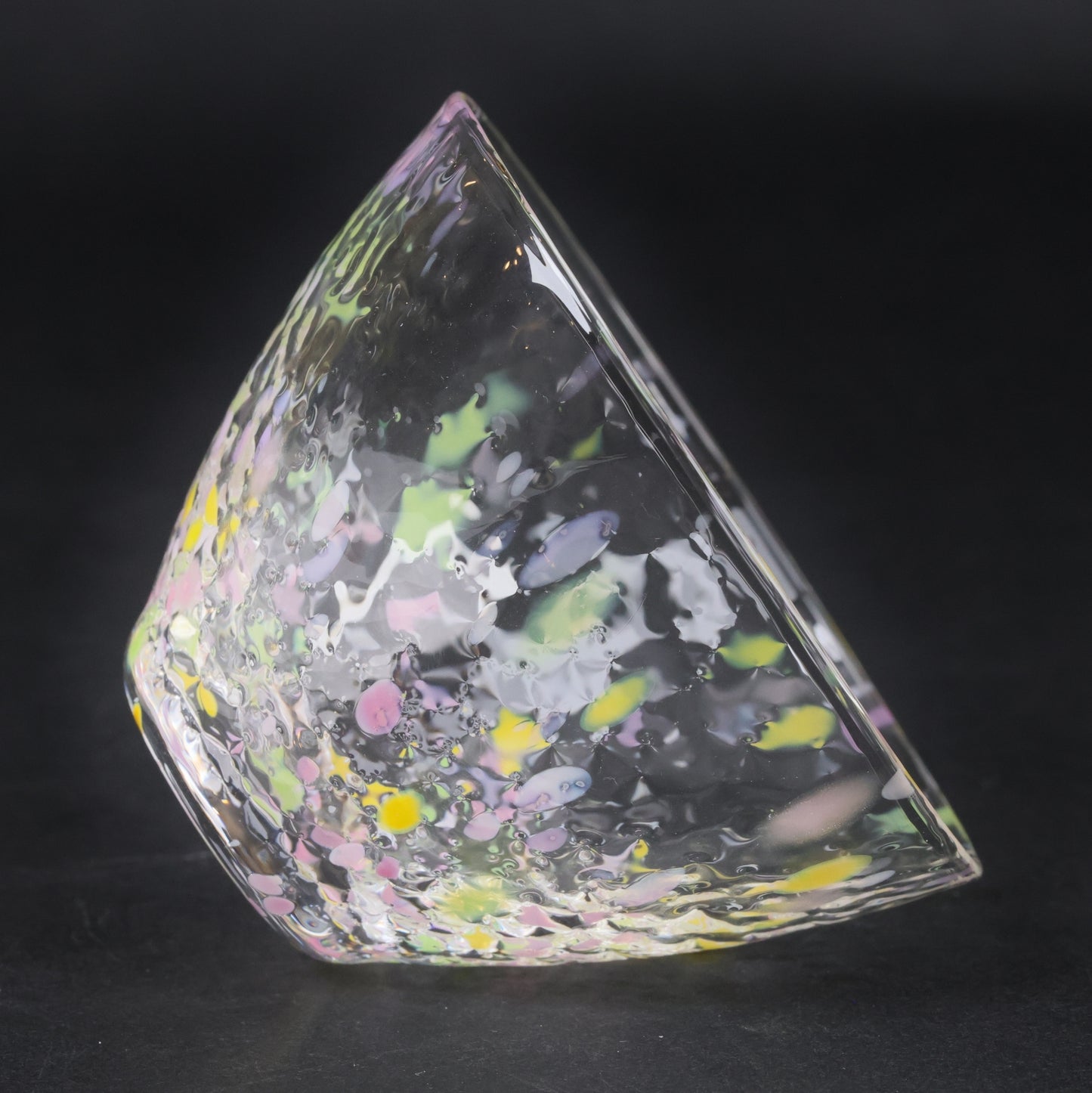 Edo Glass Sake Cups Set of 3 | Mizusaki Glass “Kōsai” Guinomi | Japanese Handmade Glassware | Sake cup | Made in Japan