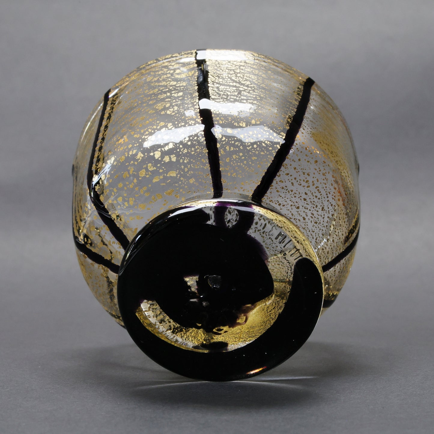 Gold Leaf Glass Sake Cup | Hakata Glass | Premium Chilled Sake Cup | Gold-Decorated Glass Sakeware | Handmade in Japan Sake Cup | Made in Japan