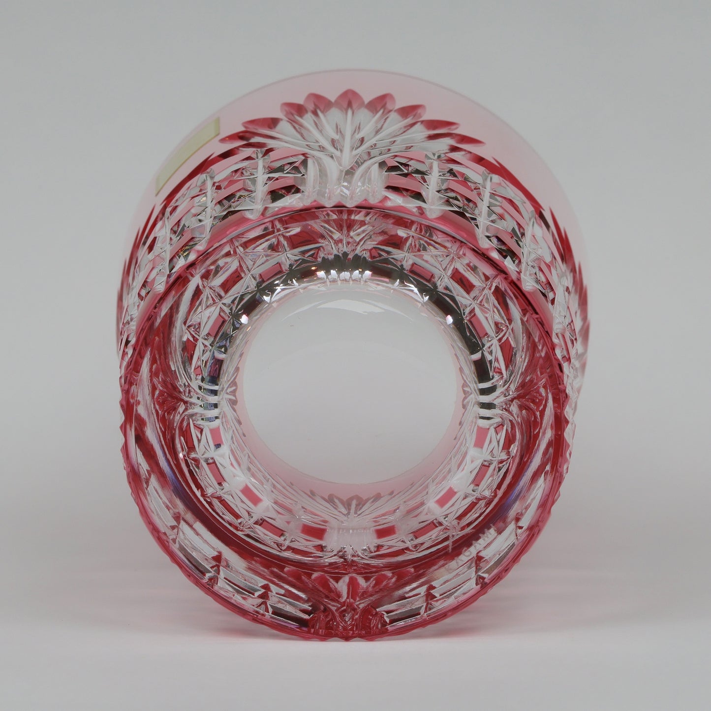 Japanese Traditional Craft | Edo Kiriko Pair Glasses (Rock Glasses, Wooden Box Included) | Japanese Glassware |