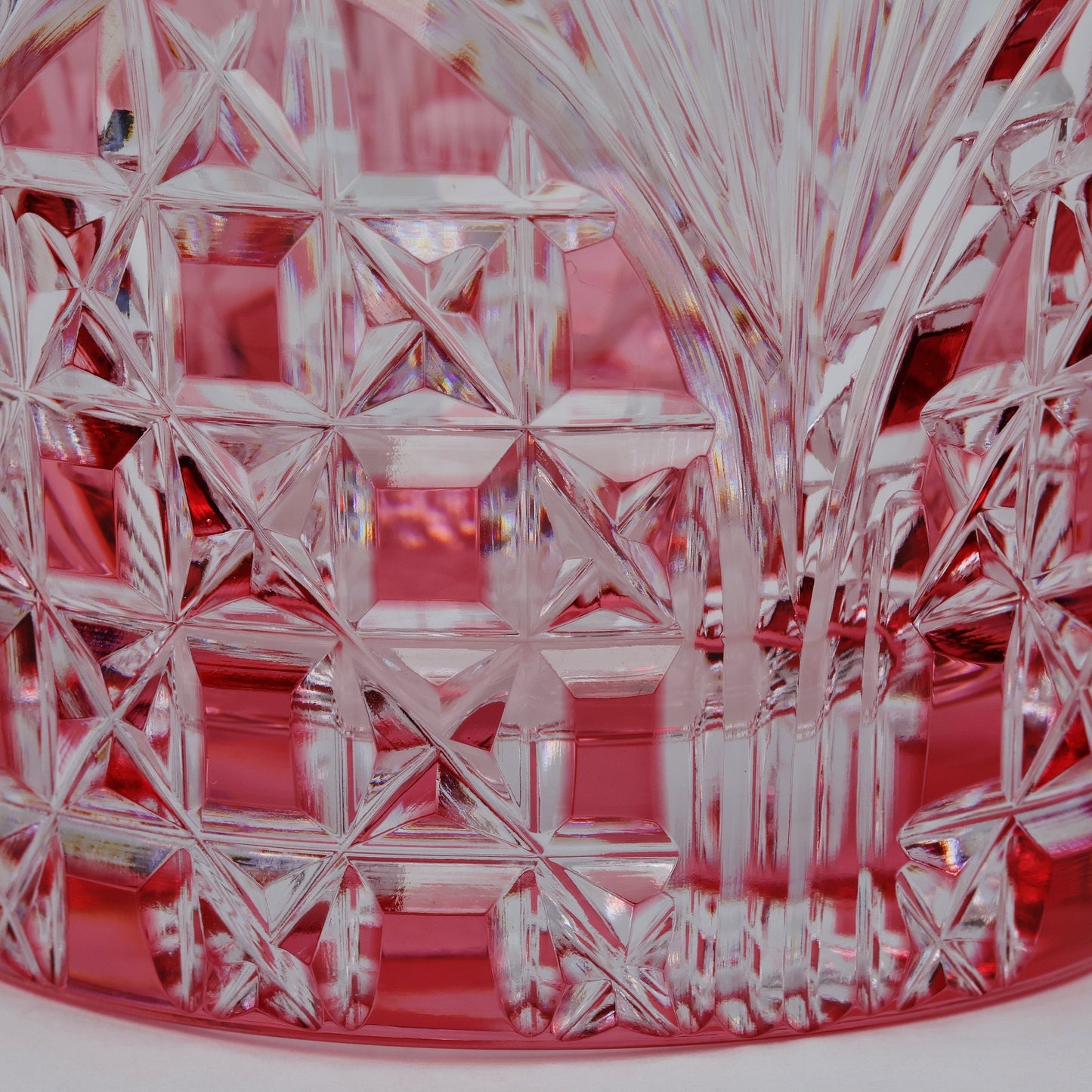 Japanese Traditional Craft | Edo Kiriko Pair Glasses (Rock Glasses, Wooden Box Included) | Japanese Glassware |