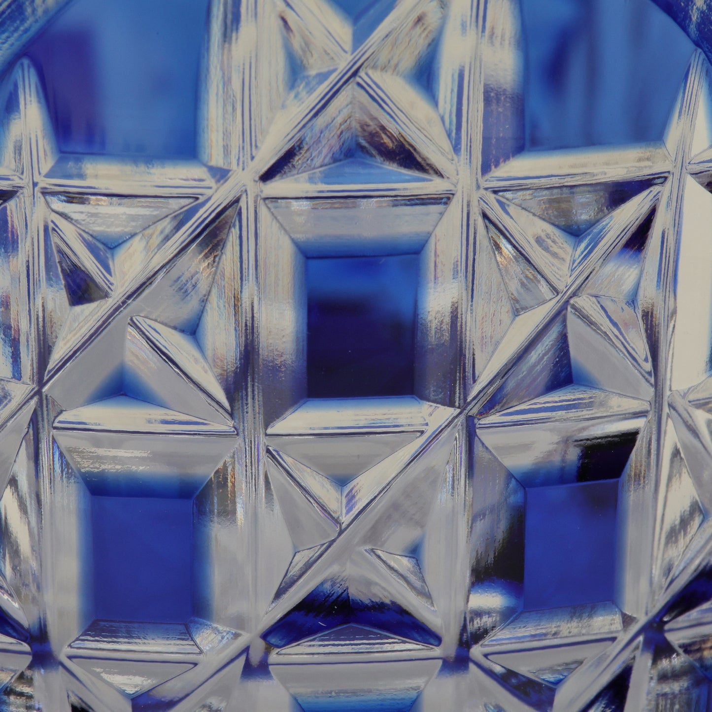 Japanese Traditional Craft | Edo Kiriko Pair Glasses (Rock Glasses, Wooden Box Included) | Japanese Glassware |