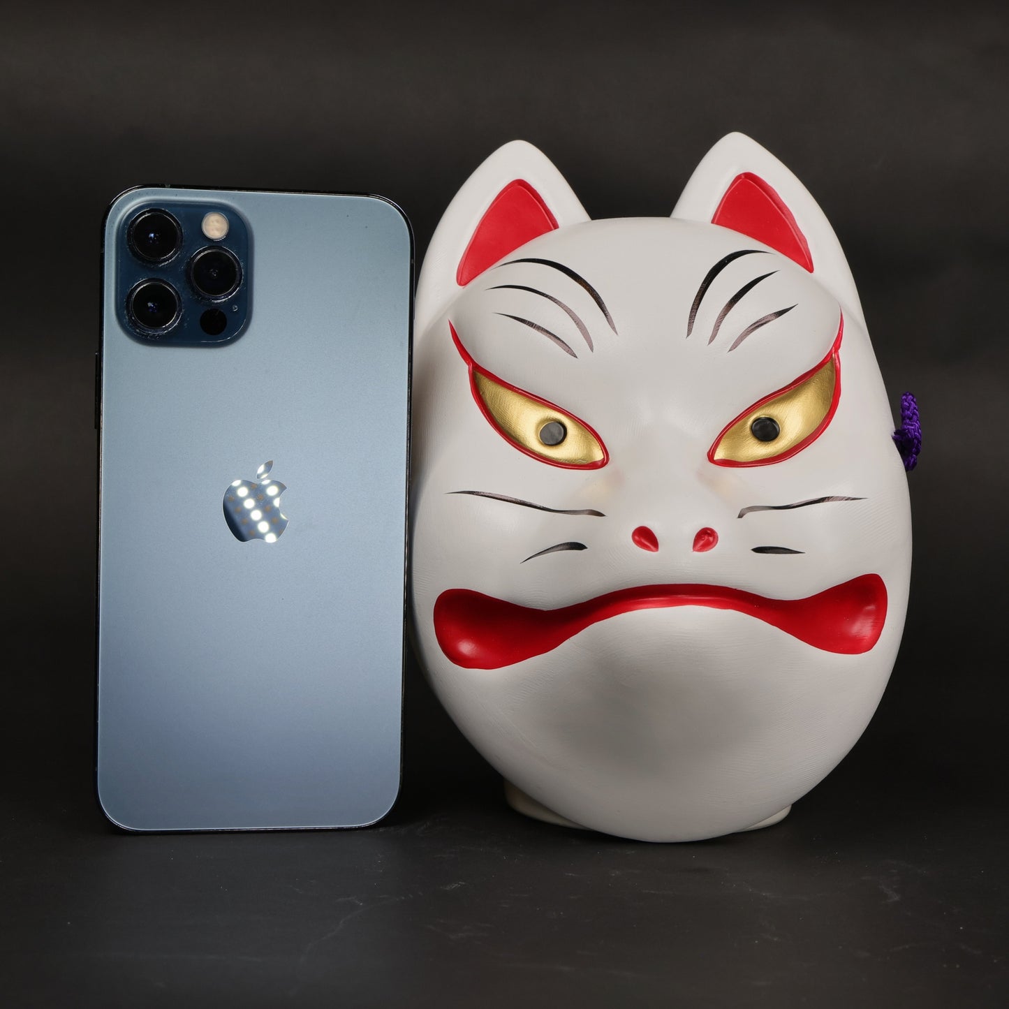 Kisshō Mask “Kitsune” | Seto Ware | Traditional Japanese art | Wall art Japan | Kitsune mask | Sacred fox