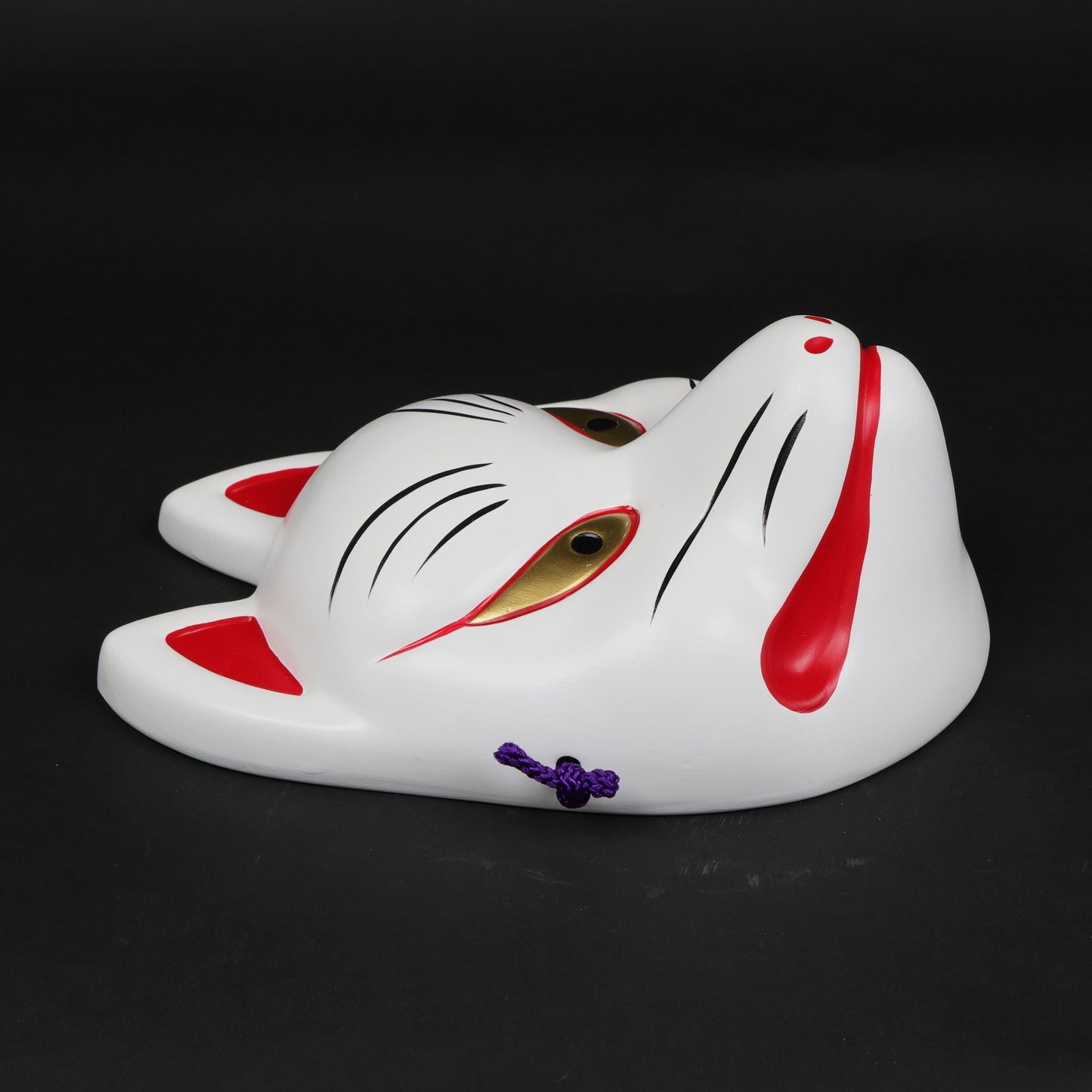 Kisshō Mask “Kitsune” | Seto Ware | Traditional Japanese art | Wall art Japan | Kitsune mask | Sacred fox