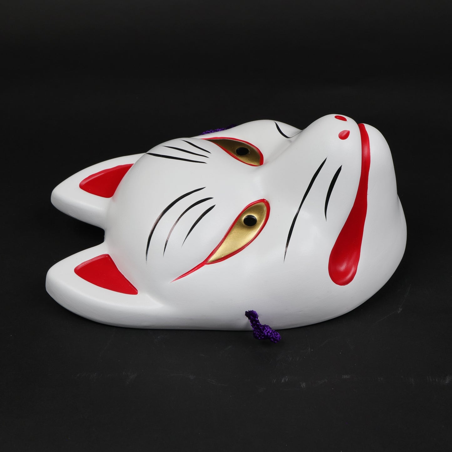 Kisshō Mask “Kitsune” | Seto Ware | Traditional Japanese art | Wall art Japan | Kitsune mask | Sacred fox
