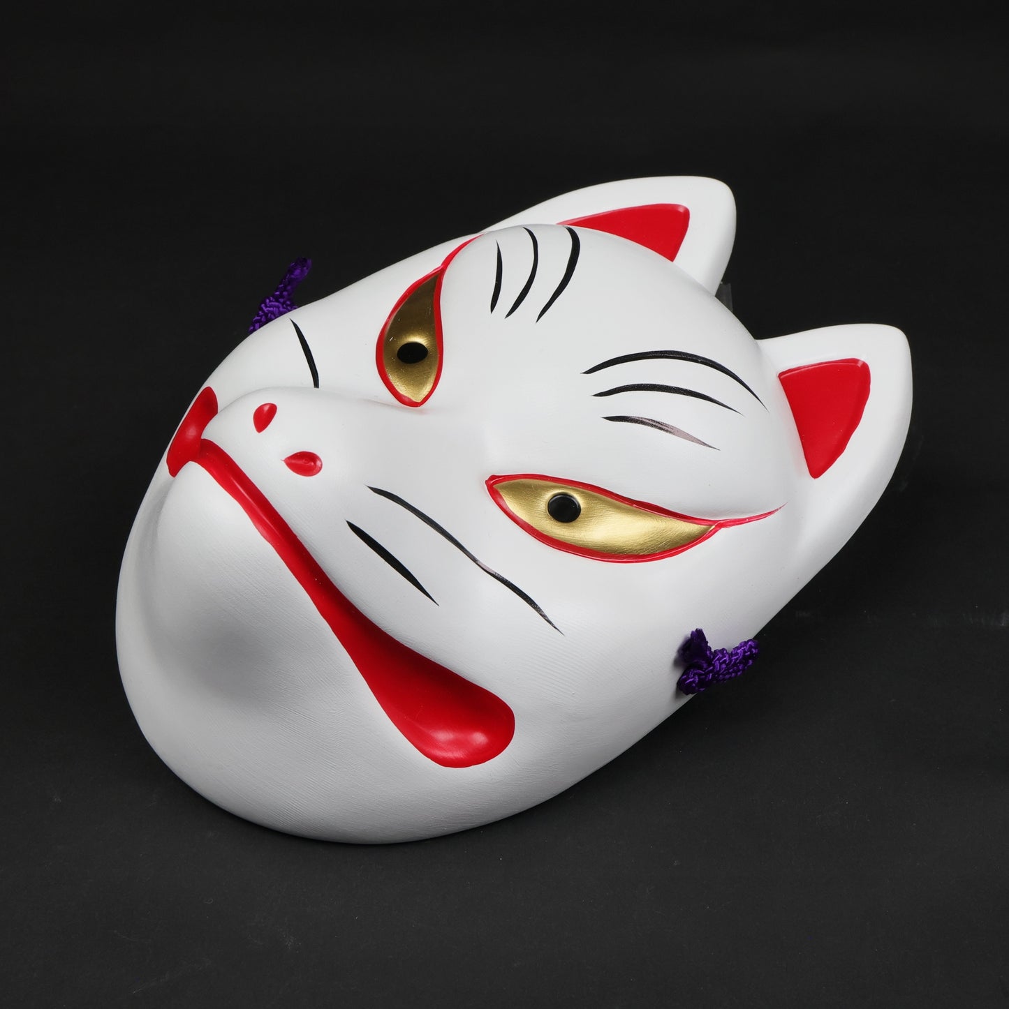 Kisshō Mask “Kitsune” | Seto Ware | Traditional Japanese art | Wall art Japan | Kitsune mask | Sacred fox