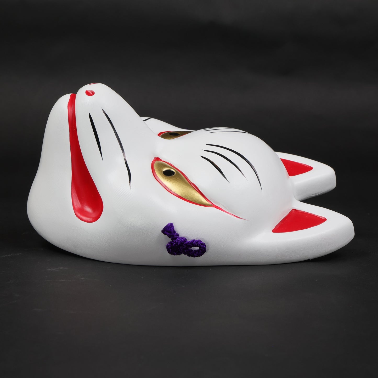 Kisshō Mask “Kitsune” | Seto Ware | Traditional Japanese art | Wall art Japan | Kitsune mask | Sacred fox