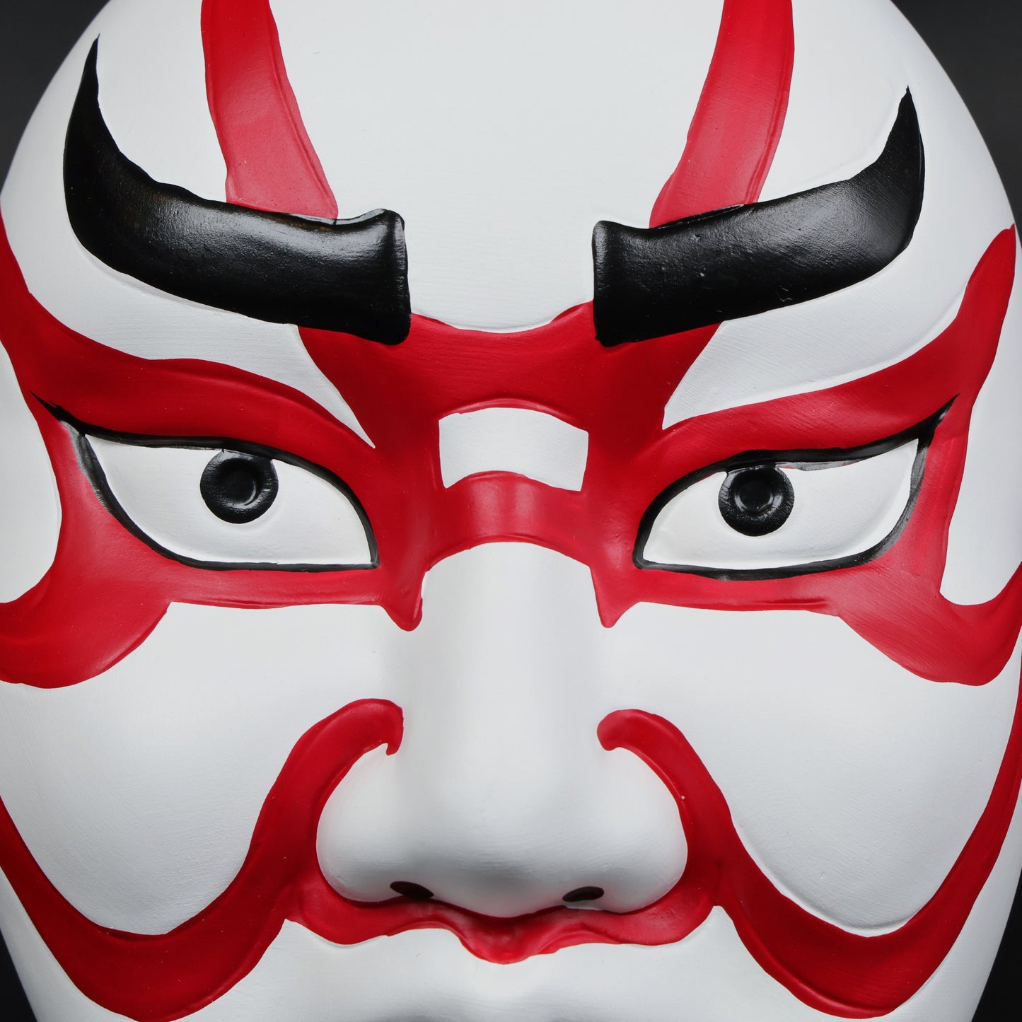 Traditional Japanese Kabuki Mask | Seto Ceramic Wall Hanging | Lucky Home Décor Gift | Japanese wall art