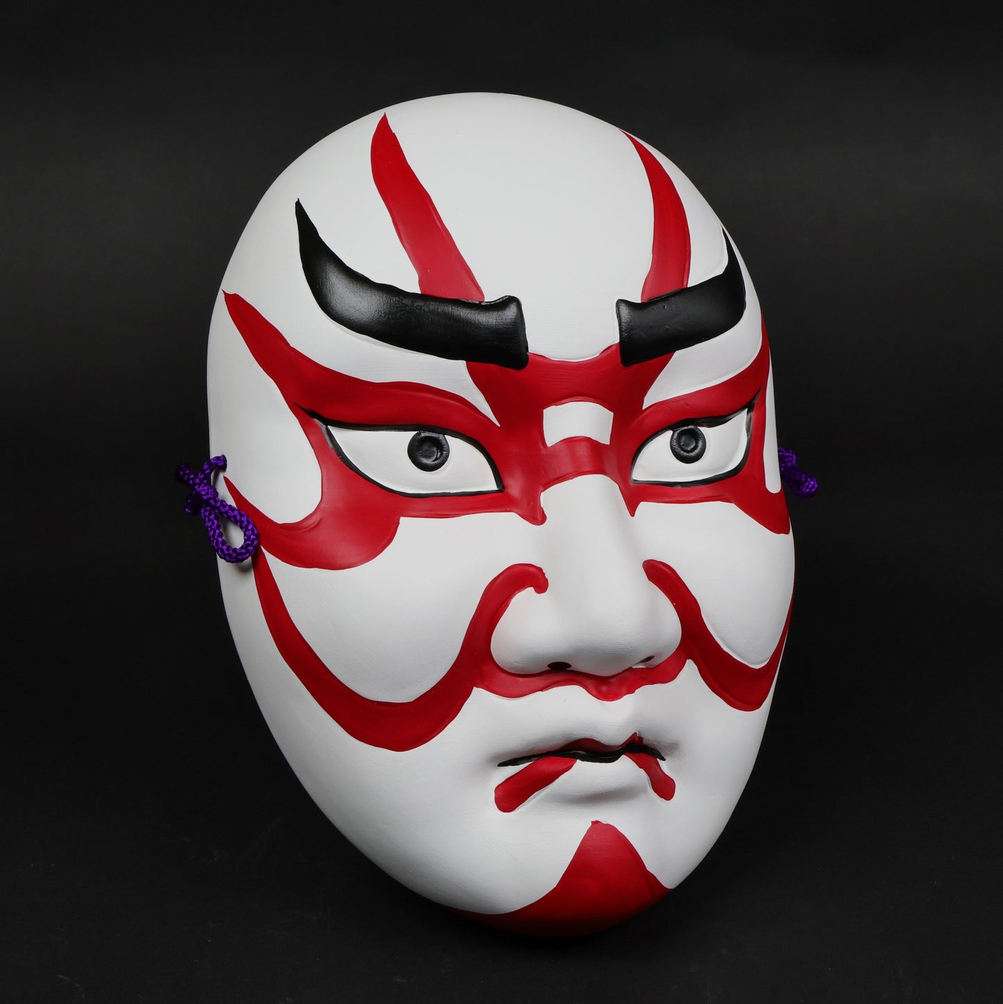Traditional Japanese Kabuki Mask | Seto Ceramic Wall Hanging | Lucky Home Décor Gift | Japanese wall art