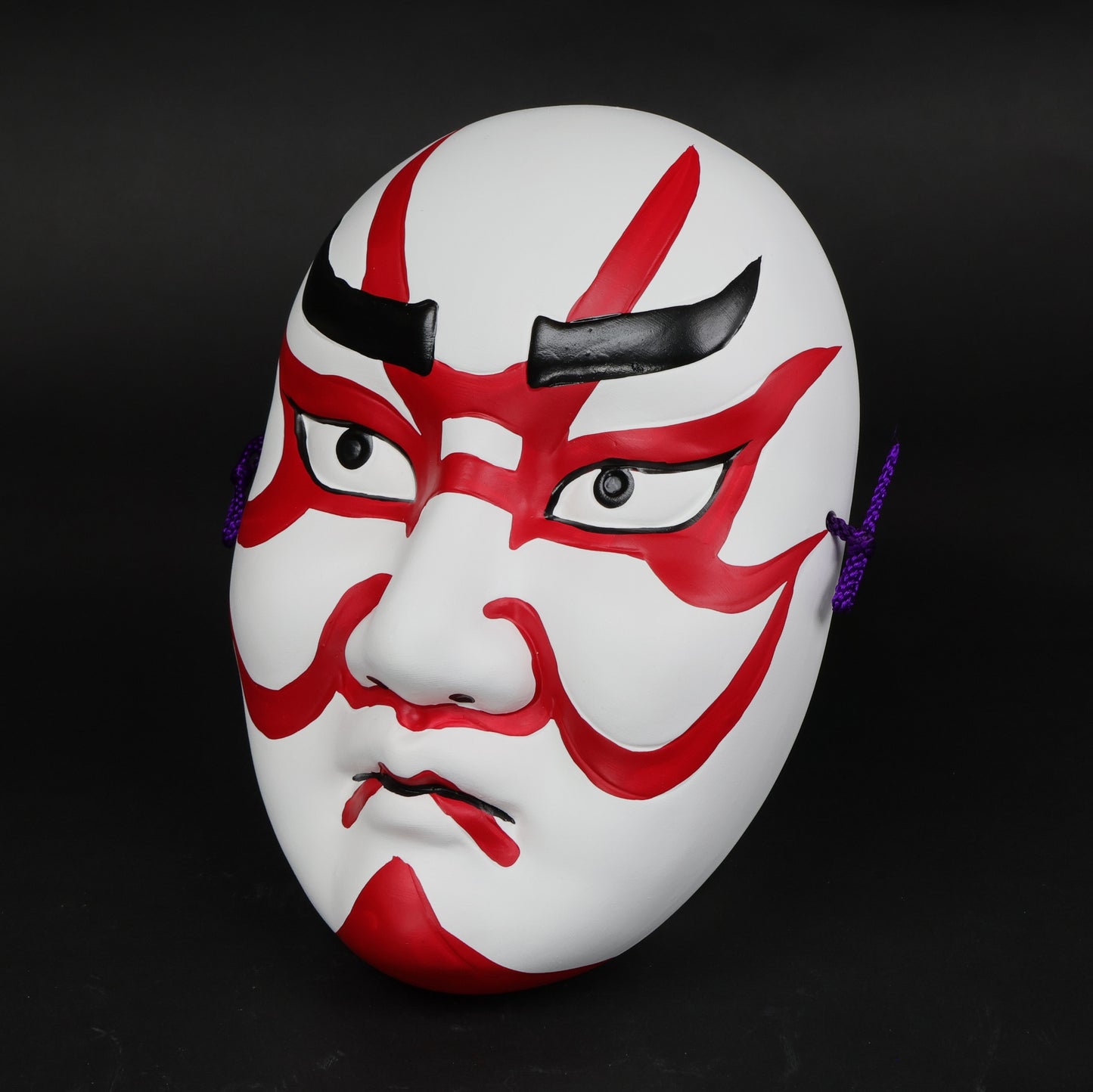 Traditional Japanese Kabuki Mask | Seto Ceramic Wall Hanging | Lucky Home Décor Gift | Japanese wall art