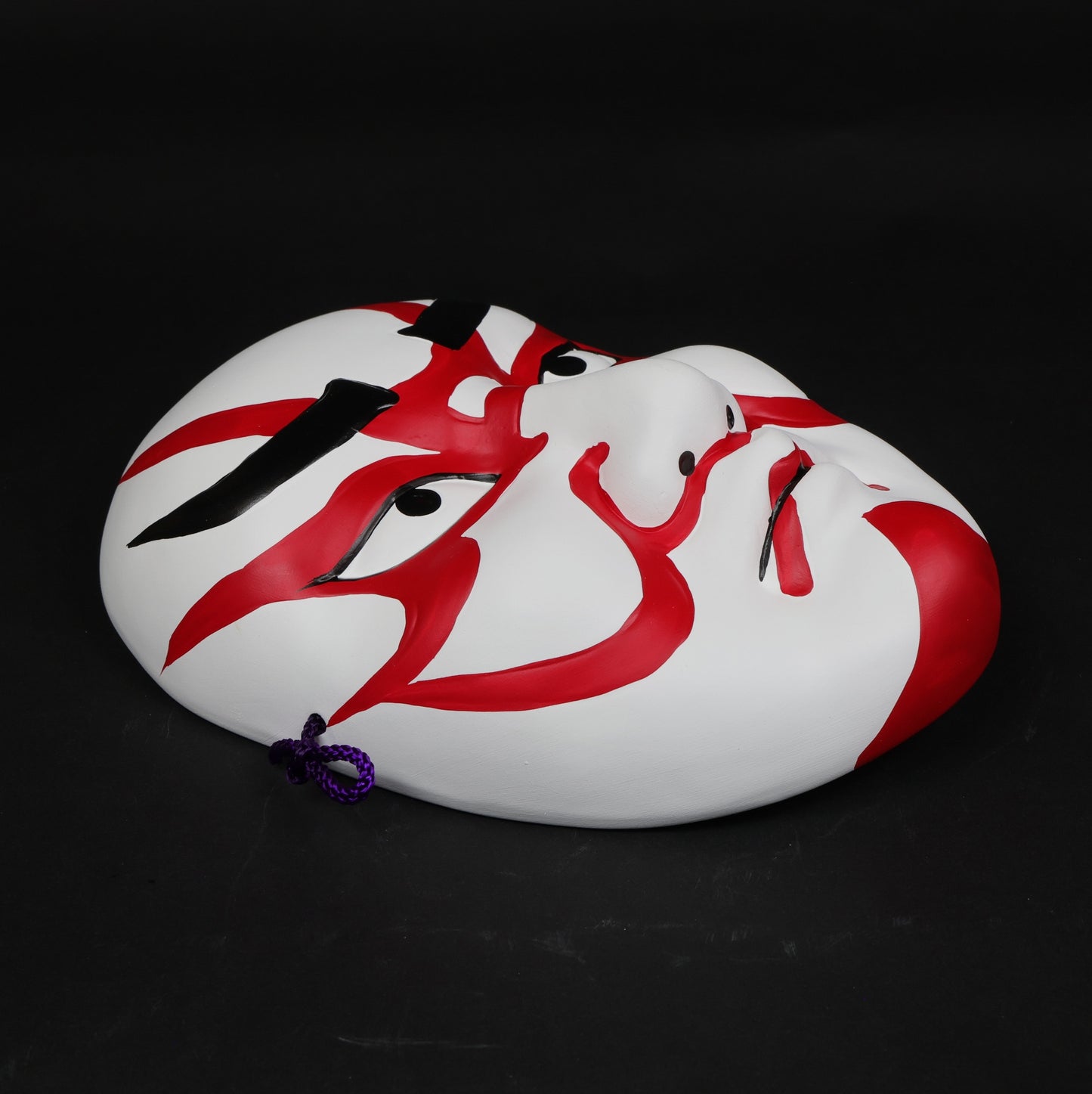 Traditional Japanese Kabuki Mask | Seto Ceramic Wall Hanging | Lucky Home Décor Gift | Japanese wall art