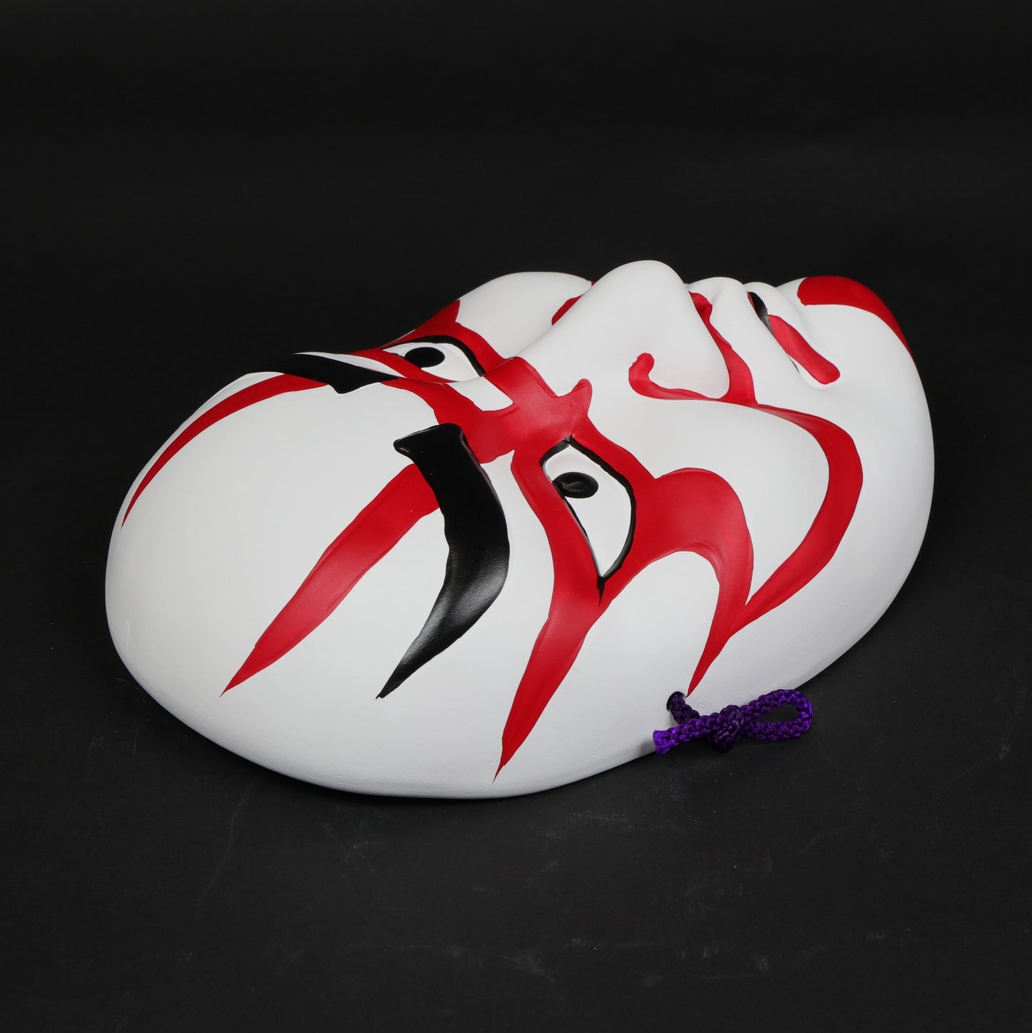 Traditional Japanese Kabuki Mask | Seto Ceramic Wall Hanging | Lucky Home Décor Gift | Japanese wall art