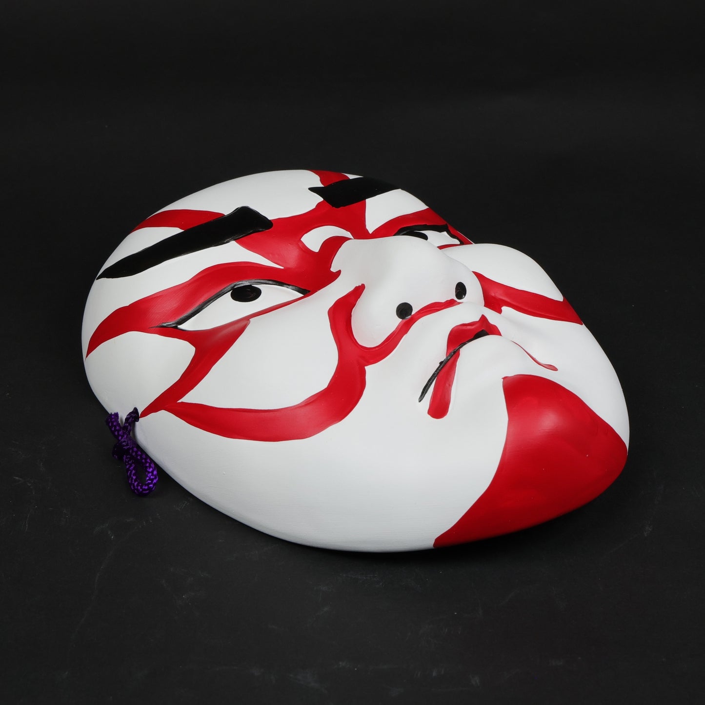 Traditional Japanese Kabuki Mask | Seto Ceramic Wall Hanging | Lucky Home Décor Gift | Japanese wall art