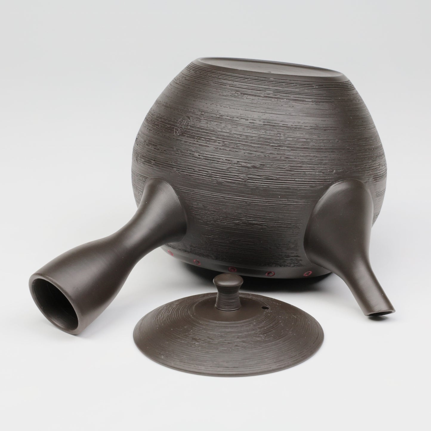 Red Dots Tokoname Teapot 340ml | Hokuryugama | Tradition Meets Modern Design | Japanese Tokoname Teapot