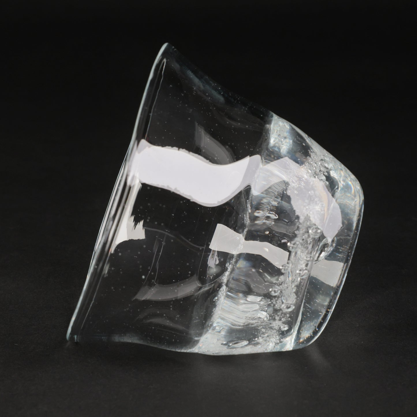 Handcrafted Blown Glass｜Handmade Blown Glass Rock Glass | Artisanal Blown Glass Rock Glass | Made in Japan