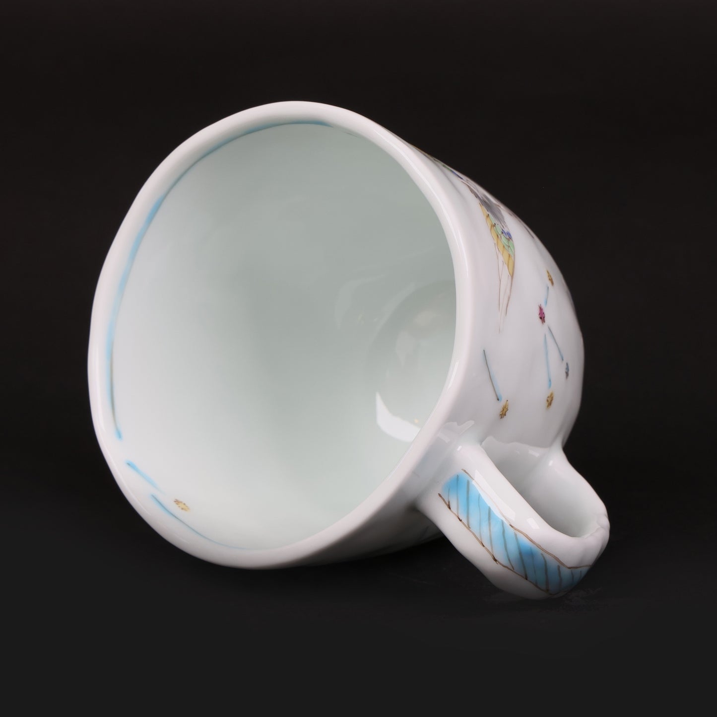 Pegasus Sky-Flight Mug｜Hand-Painted Porcelain by Ransu Kiln | Handcrafted Porcelain Mug | Limited-Edition Hand-Painted Porcelain | Made in Japan