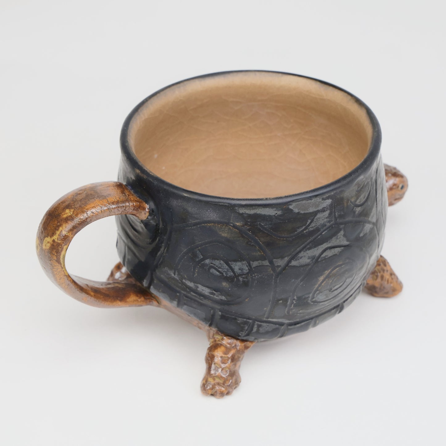 Utsuwa Zoo Turtle Mug | Handmade Japanese Pottery | Unique Animal Mug | Gift from Japan