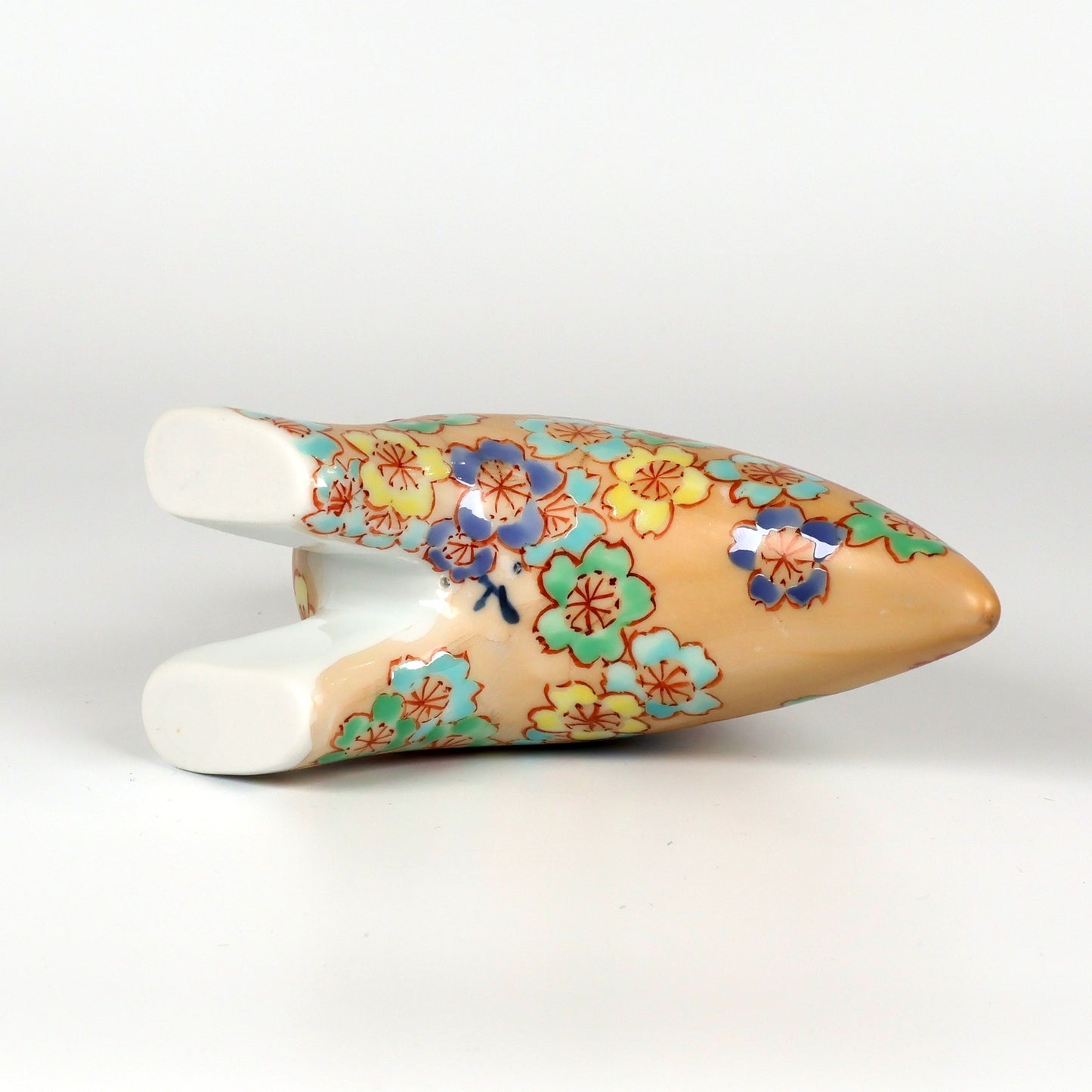 Japanese Arita Ware Porcelain | Dinosaur Figurine | Hand Painted Sakura Cherry Blossom | Handmade Ceramic Statue | Unique Animal Art | Collectible Craft Gift | Saga Japan Pottery | Shoko Yamaguchi | Akane Studio | Made in Japan