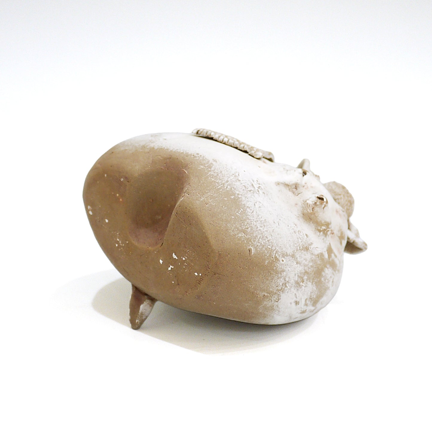 Handmade Ceramic Hippo Vase Kaori Hara Japanese Pottery Flower Bud Holder