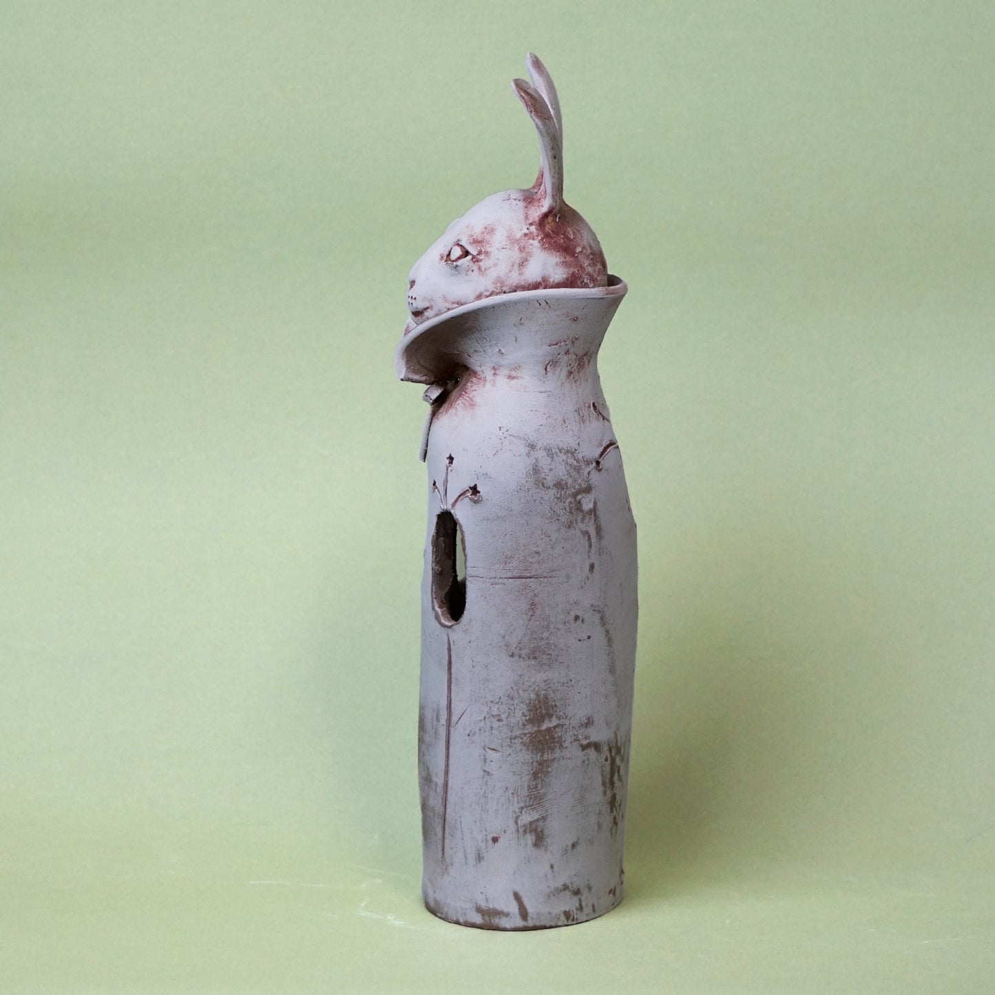 Rabbit vase | Japanese craft | Japanese handcraft | Animal ceramic | Handmade | MinimalistHomeDecor | Made in Japan