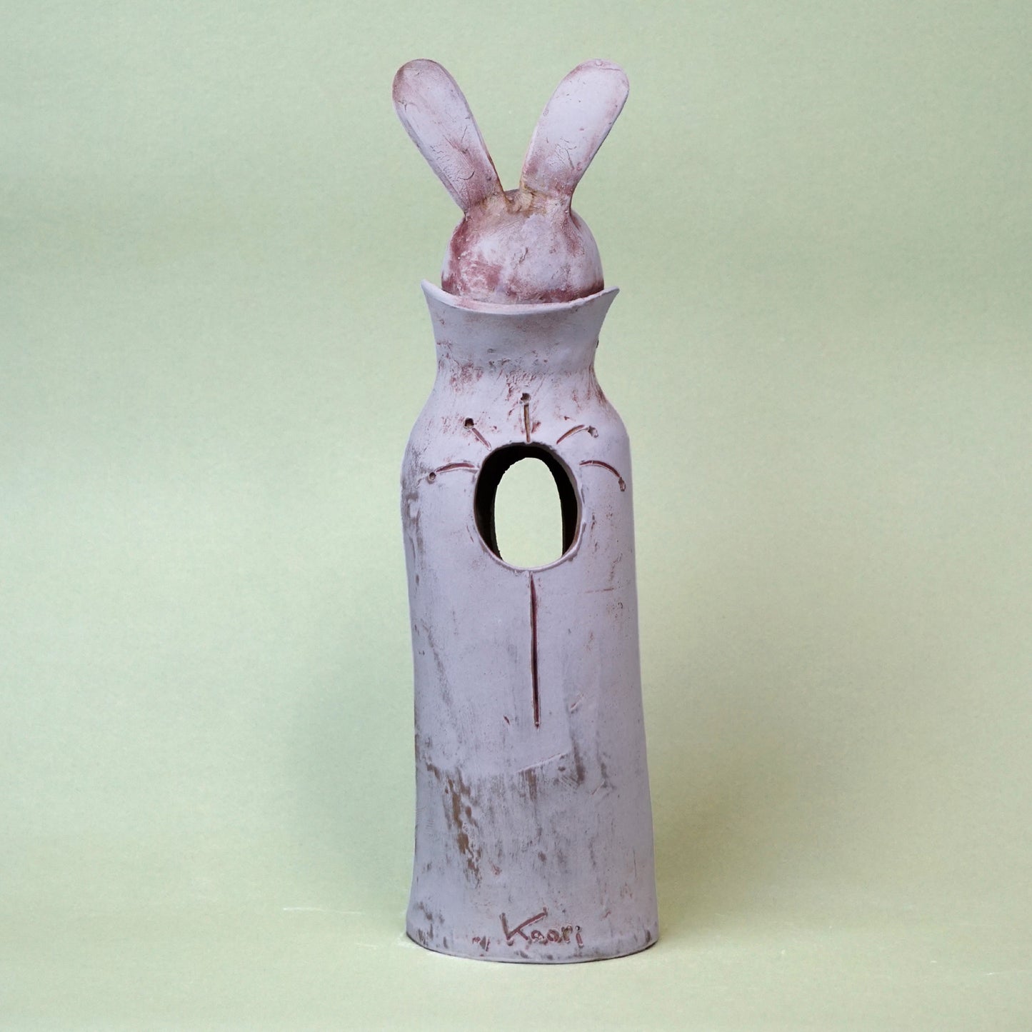 Rabbit vase | Japanese craft | Japanese handcraft | Animal ceramic | Handmade | MinimalistHomeDecor | Made in Japan