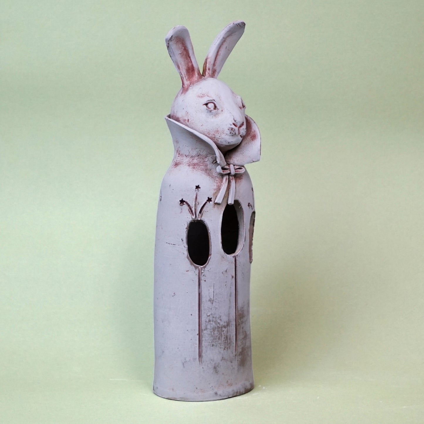 Rabbit vase | Japanese craft | Japanese handcraft | Animal ceramic | Handmade | MinimalistHomeDecor | Made in Japan