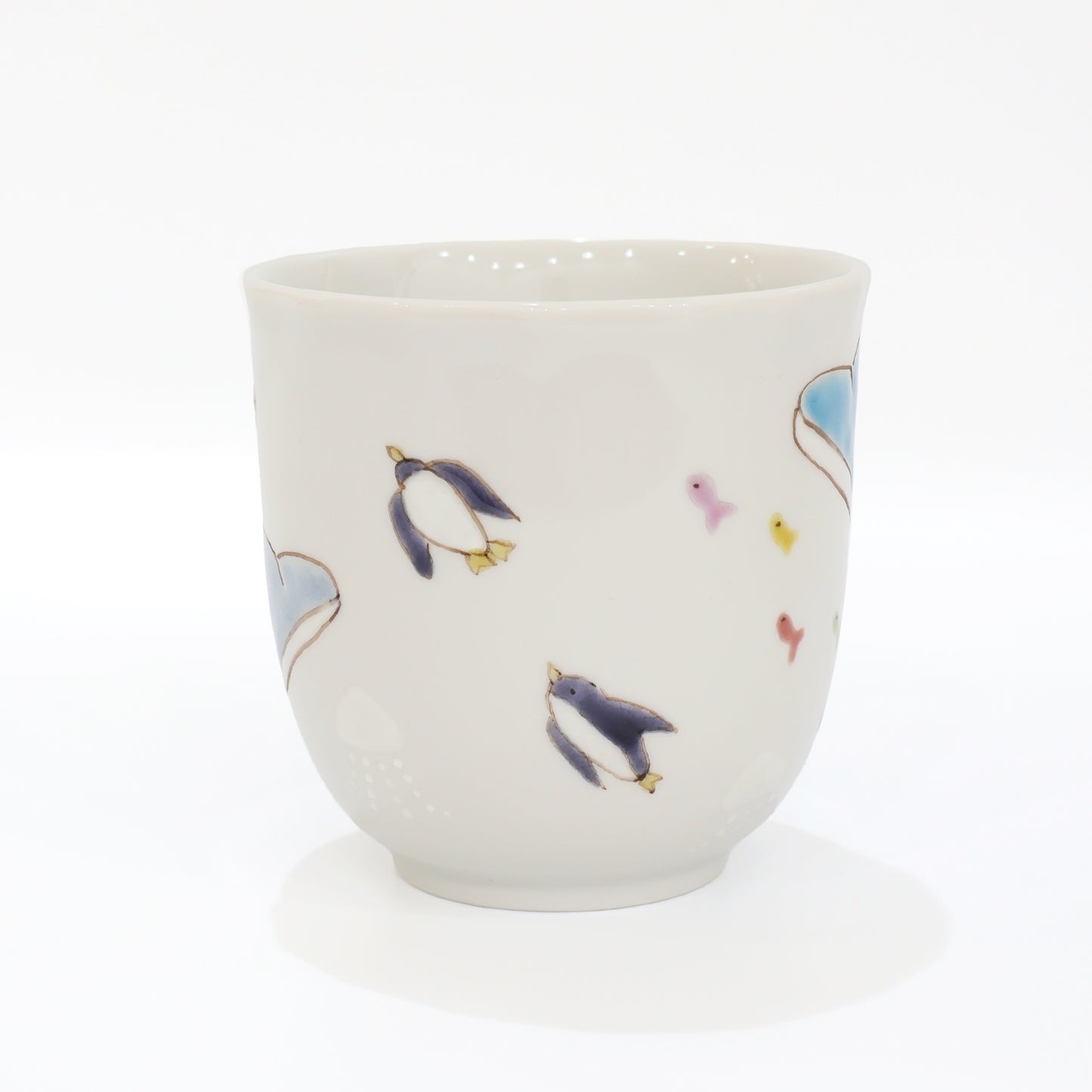 Kutani Ware | Japanese Mug | Ocean Mug | Dolphin Mug | Penguin Mug | Jellyfish Mug | Clownfish Mug | Coffee Mug | Tea Cup | Japanese Pottery | Handmade Mug | Hand Painted | Made in Japan | Animal Mug