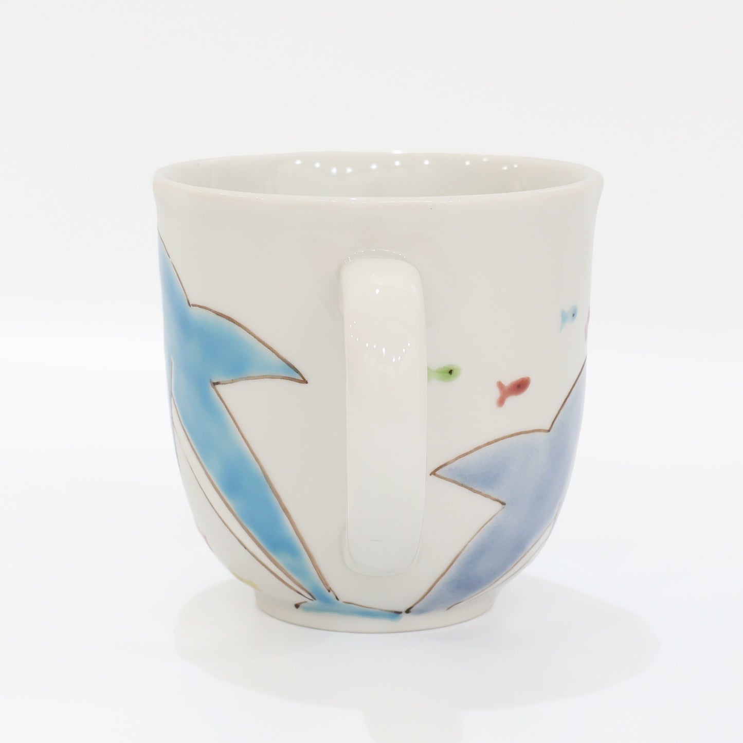 Kutani Ware | Japanese Mug | Ocean Mug | Dolphin Mug | Penguin Mug | Jellyfish Mug | Clownfish Mug | Coffee Mug | Tea Cup | Japanese Pottery | Handmade Mug | Hand Painted | Made in Japan | Animal Mug