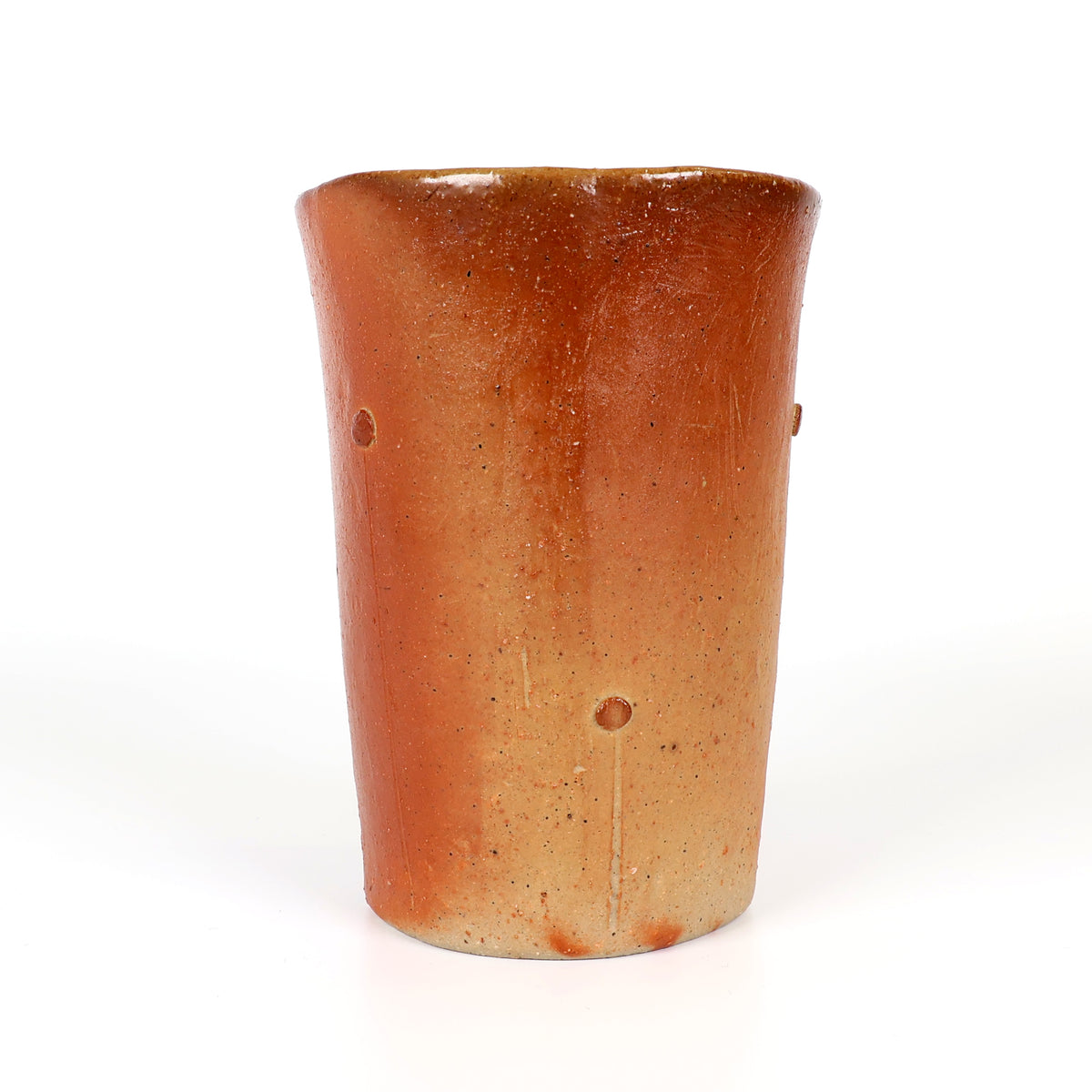 Bizen Ware | Japanese Handmade Beer Cup | Bizen-yaki Beer Mug | Traditional Japanese Pottery | Unglazed Stoneware Tumbler | Handmade Ceramic Drinkware | Yayoi Shimizu Made in Japan