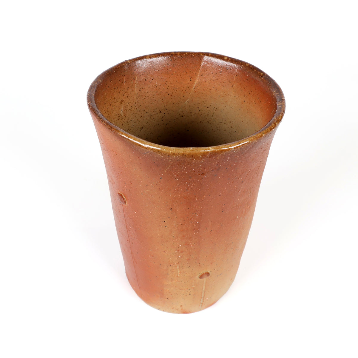 Bizen Ware | Japanese Handmade Beer Cup | Bizen-yaki Beer Mug | Traditional Japanese Pottery | Unglazed Stoneware Tumbler | Handmade Ceramic Drinkware | Yayoi Shimizu Made in Japan