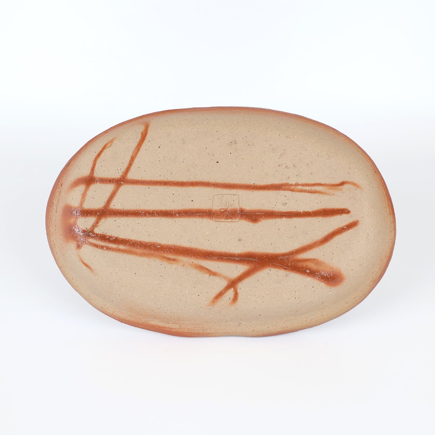 Bizen Ware | Bizen-yaki Japanese Pottery | Handmade Botamochi Oval Serving Bowl | Traditional Japanese Ceramic Dish | Unglazed Stoneware | Yayoi Shimizu | Made in Japan