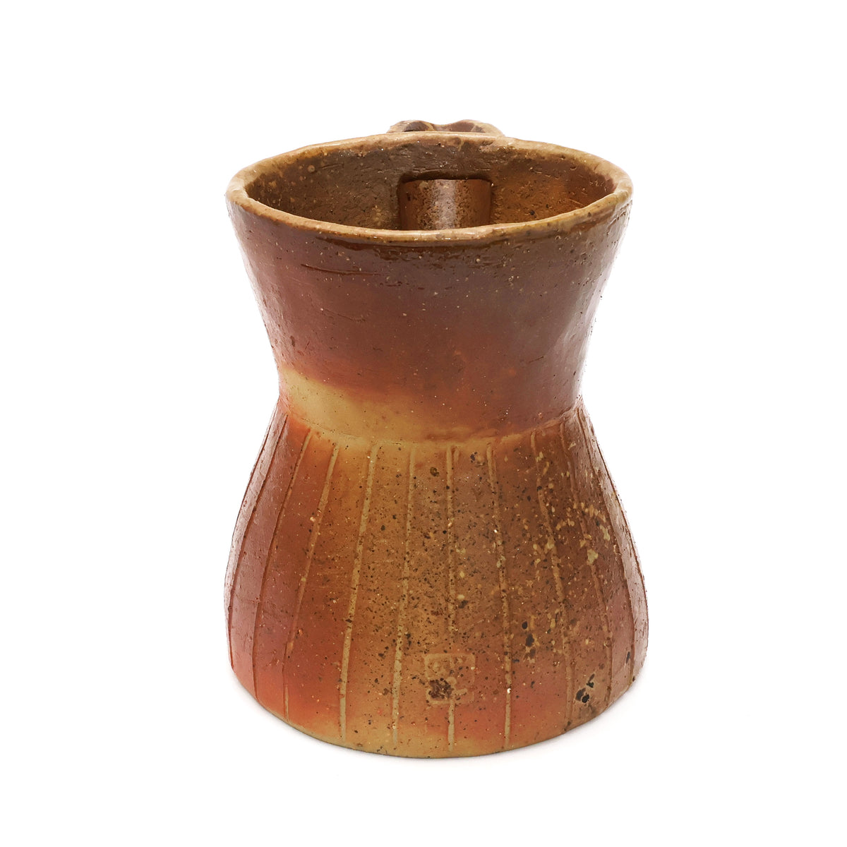 Bizen Ware | Japanese Handmade Pottery | Ceramic Pouring Pot | Coffee & Tea Serving Pitcher | Japanese Sake Pourer | Unglazed Stoneware | Yayoi Shimizu Made in Japan