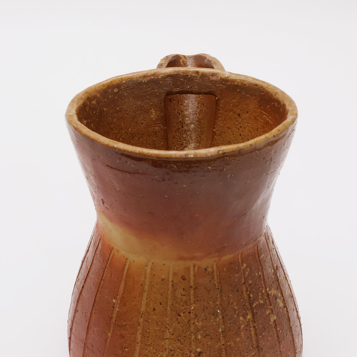 Bizen Ware | Japanese Handmade Pottery | Ceramic Pouring Pot | Coffee & Tea Serving Pitcher | Japanese Sake Pourer | Unglazed Stoneware | Yayoi Shimizu Made in Japan