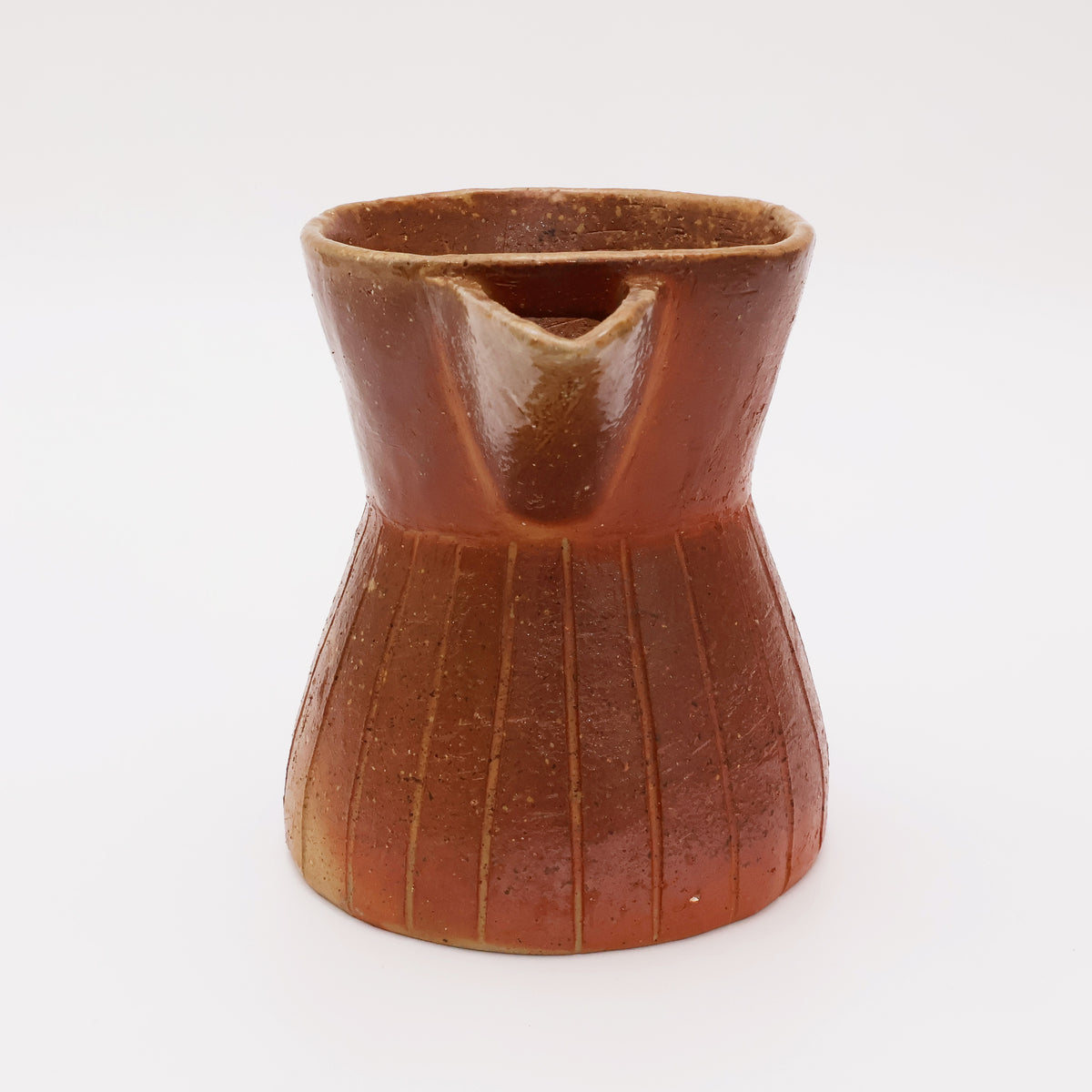 Bizen Ware | Japanese Handmade Pottery | Ceramic Pouring Pot | Coffee & Tea Serving Pitcher | Japanese Sake Pourer | Unglazed Stoneware | Yayoi Shimizu Made in Japan